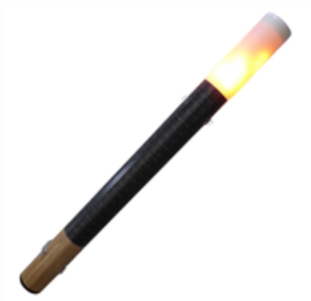 Lichtideen LED Dekolicht 9438 LED Fackel Version 3,0 Amber 450 mm Holzdekor, LED Pad, Xenon Amberfarbene LEDs