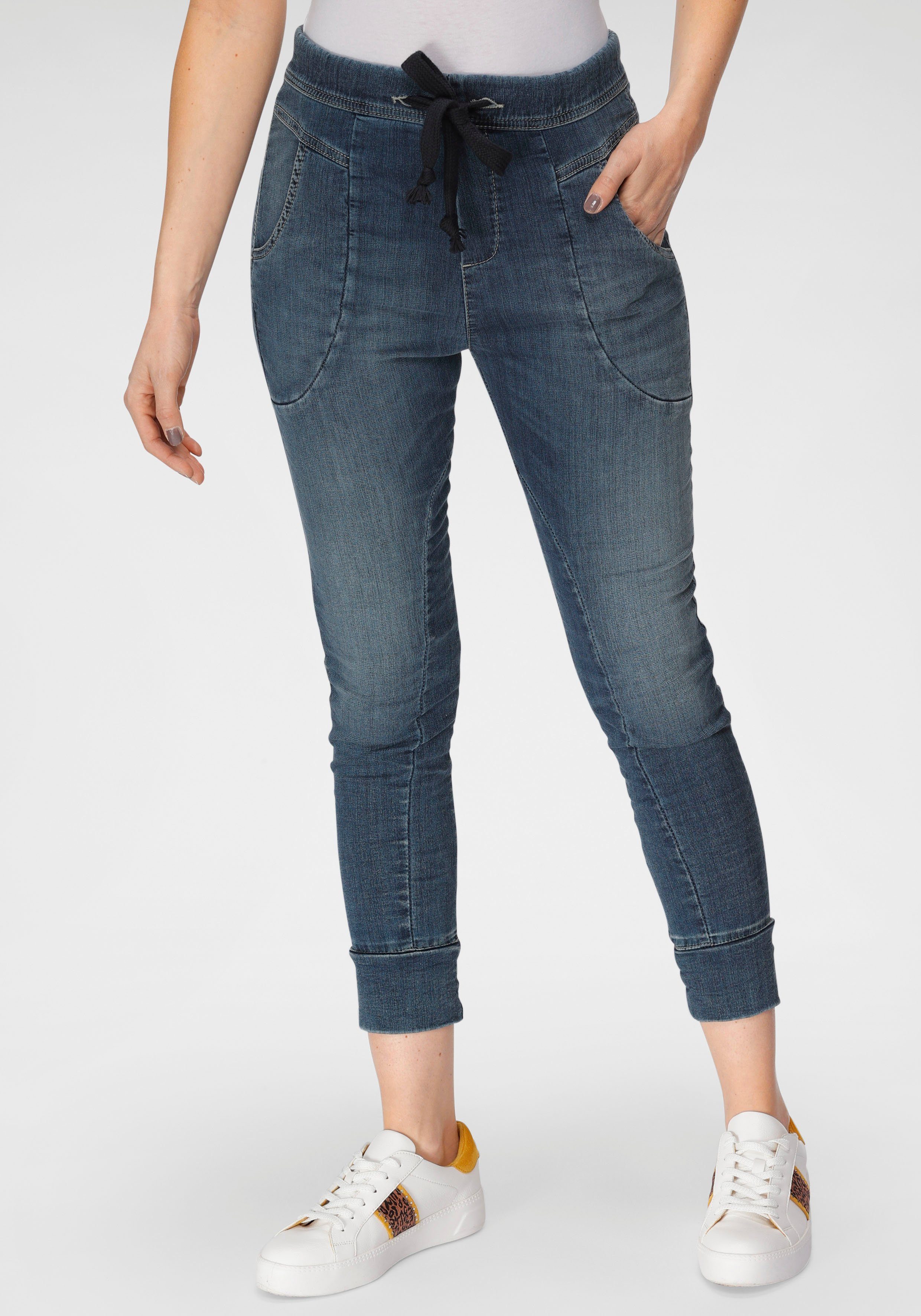 Please Jeans Jogg Pants P 51G im authentischem Denim Used-Look