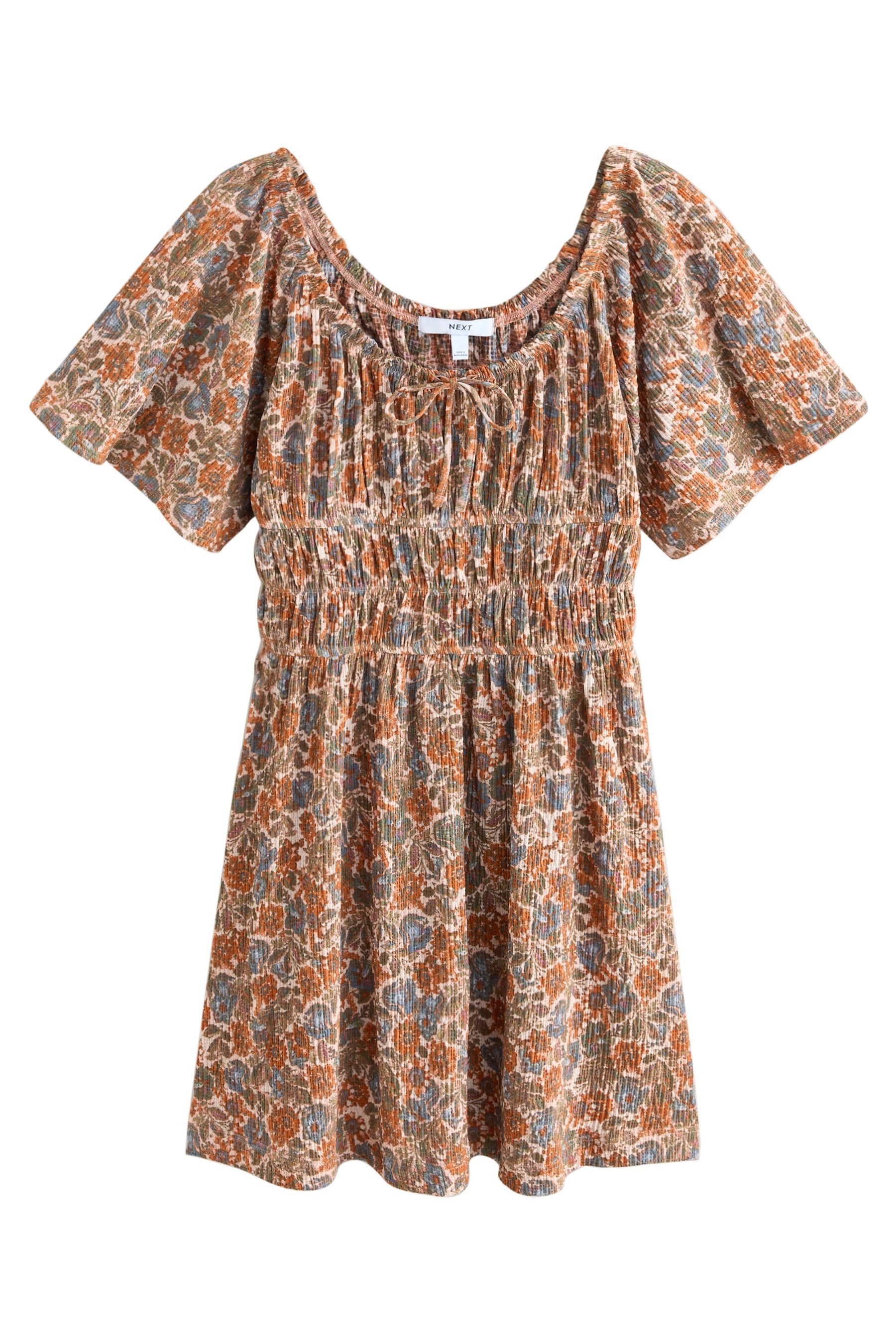 Jerseykleid Jersey-Minikleid mit Bindedetail, Kurzgröße