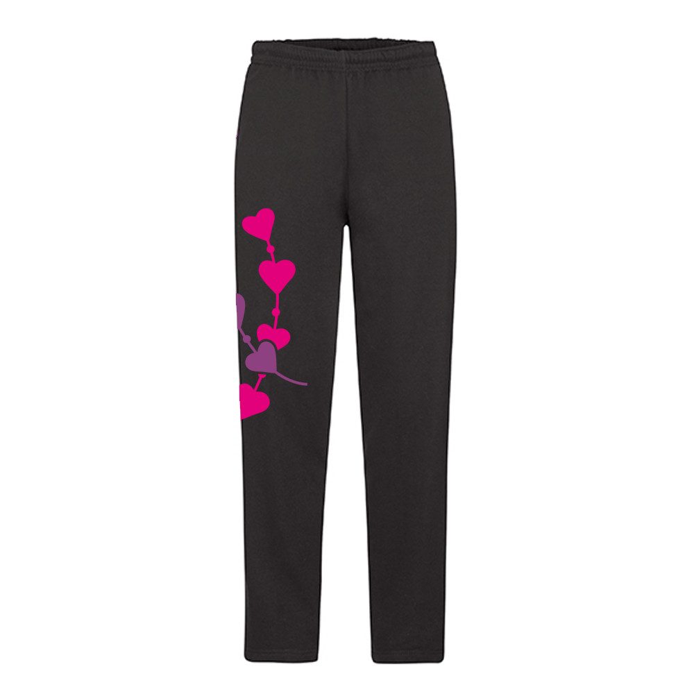 G-graphics Jogginghose Herzranke Jog Pants mit Print / Aufdruck aus unserer Pink-Purple-Collection