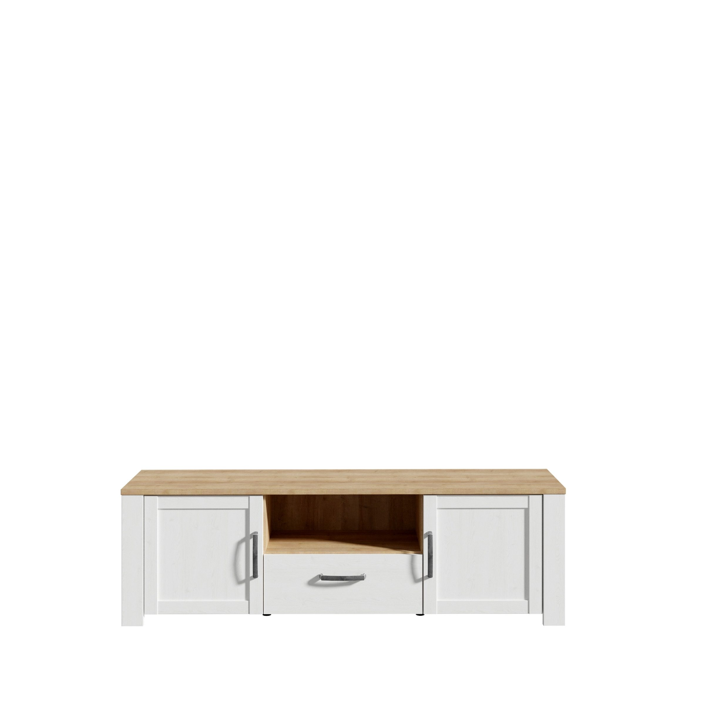 PREISBRECHER Lowboard BOHOL, in Eiche Dekor / Sibiu - 166,1x51,8x42cm (BxHxT)