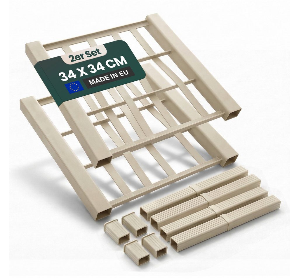 Kreher Spalier 2er Rückwand + Verbinder für Spalier 'Ethica' (Größe/Farbe wählbar)