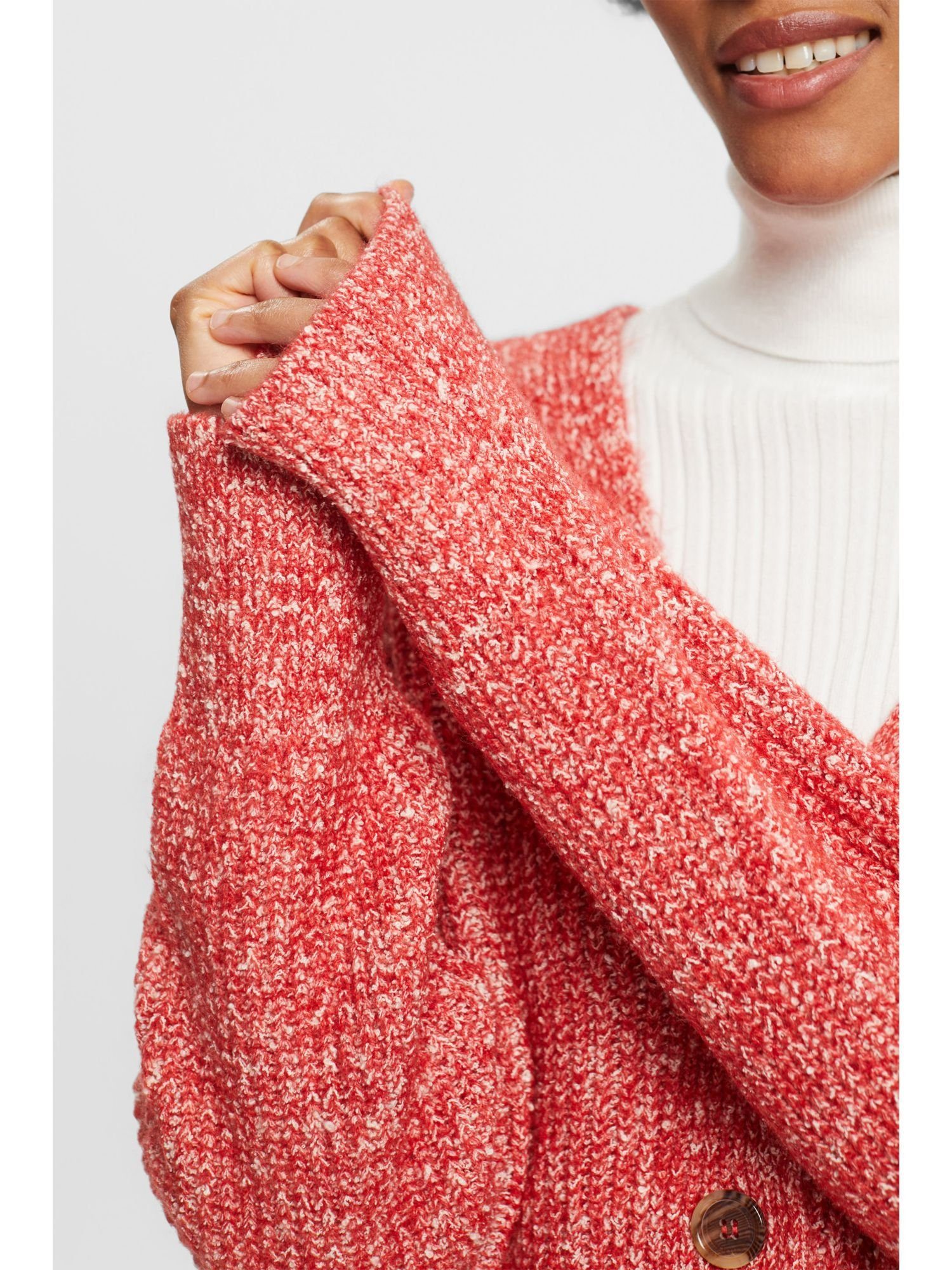 edc by Strickjacke RED V-Ausschnitt mit Esprit (1-tlg) Cardigan