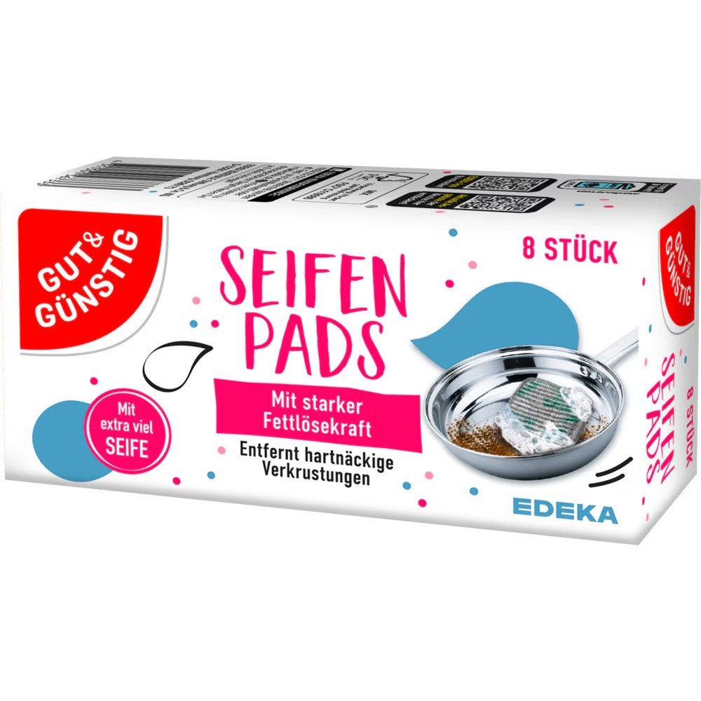 Gut & Günstig Stahlschwamm GUT&GÜNSTIG Seifen Pads Stahlwolle