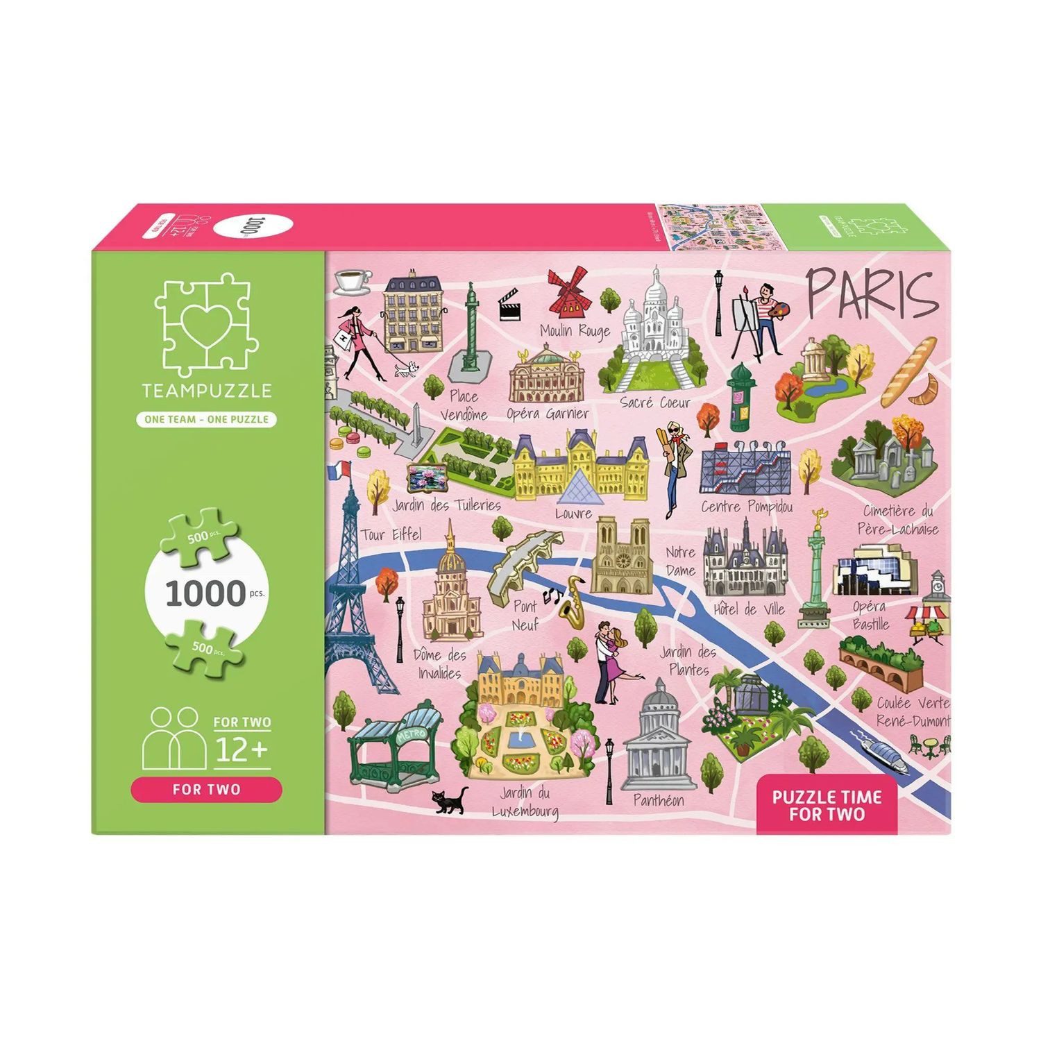 Puzzle Paris, 1000 Puzzleteile