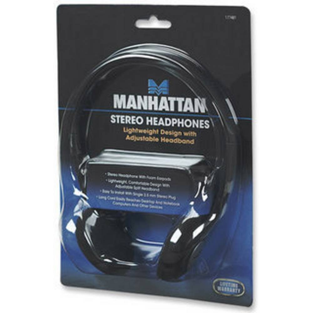 MANHATTAN Stereo Headphones Ohrumschließend Kopfhörer Kopfhörer