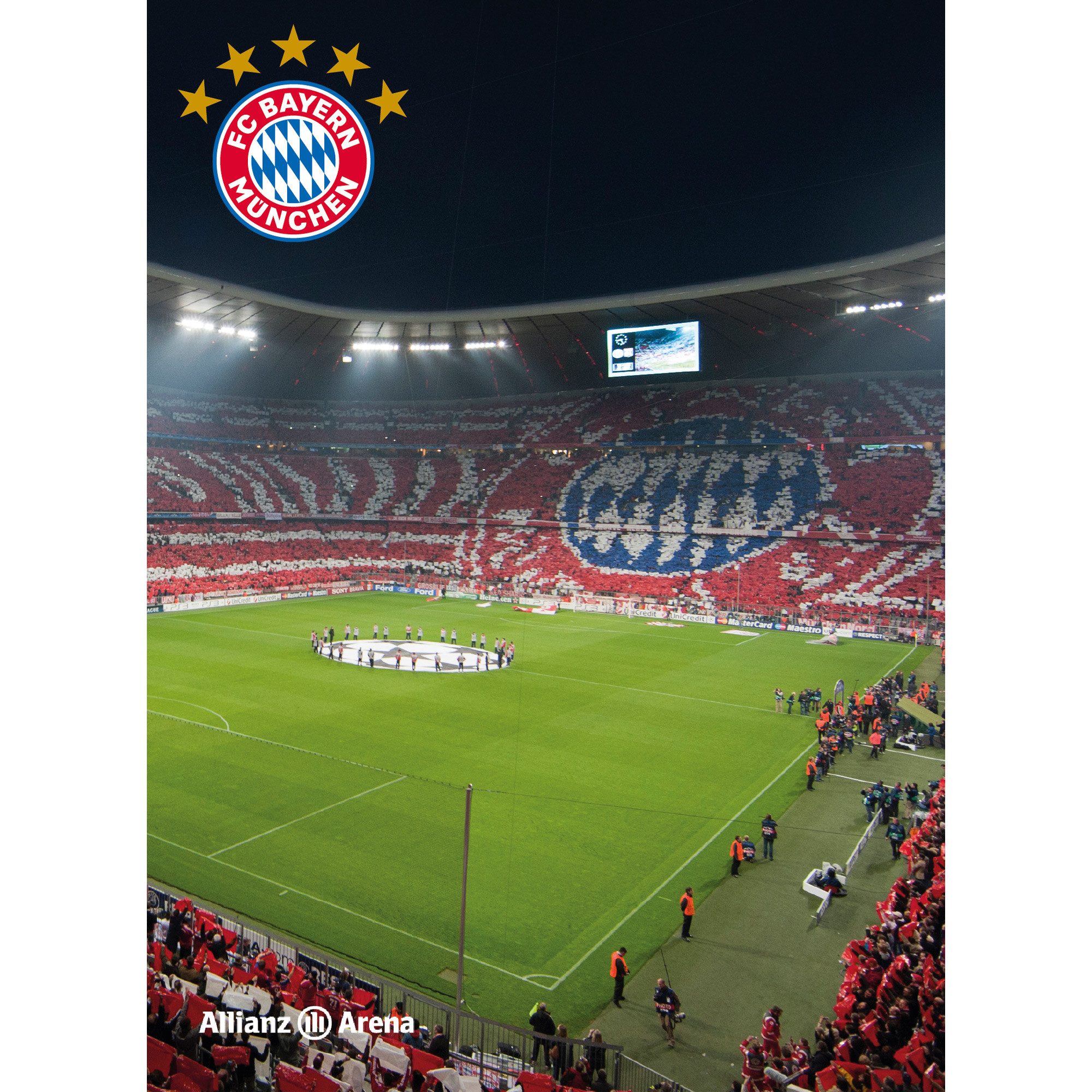 BERONAGE Tagesdecke FC Bayern München Decke Allianz Arena 150x200 cm Kusche günstig online kaufen