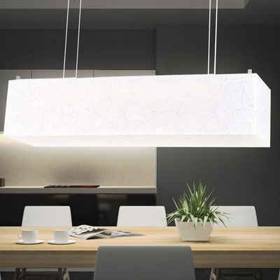 Globo LED Pendelleuchte, Leuchtmittel inklusive, Warmweiß, Hochwertige LED 30 Watt Hänge Leuchte Marmor Optik Beleuchtung