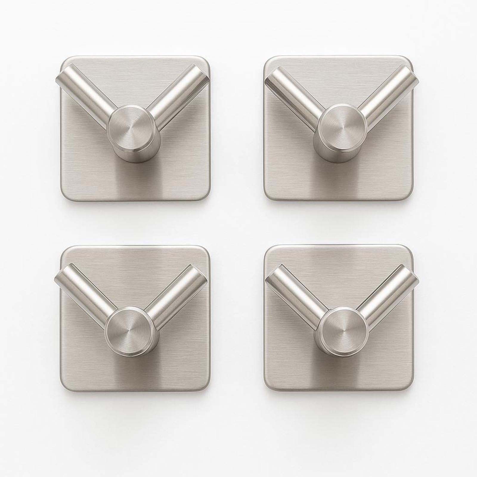 HAC24 Крючок для полотенец 4er Set Полотенцесушители Wandhaken Klebehaken, (4-St), Edelstahl ohne Bohren Selbstklebend