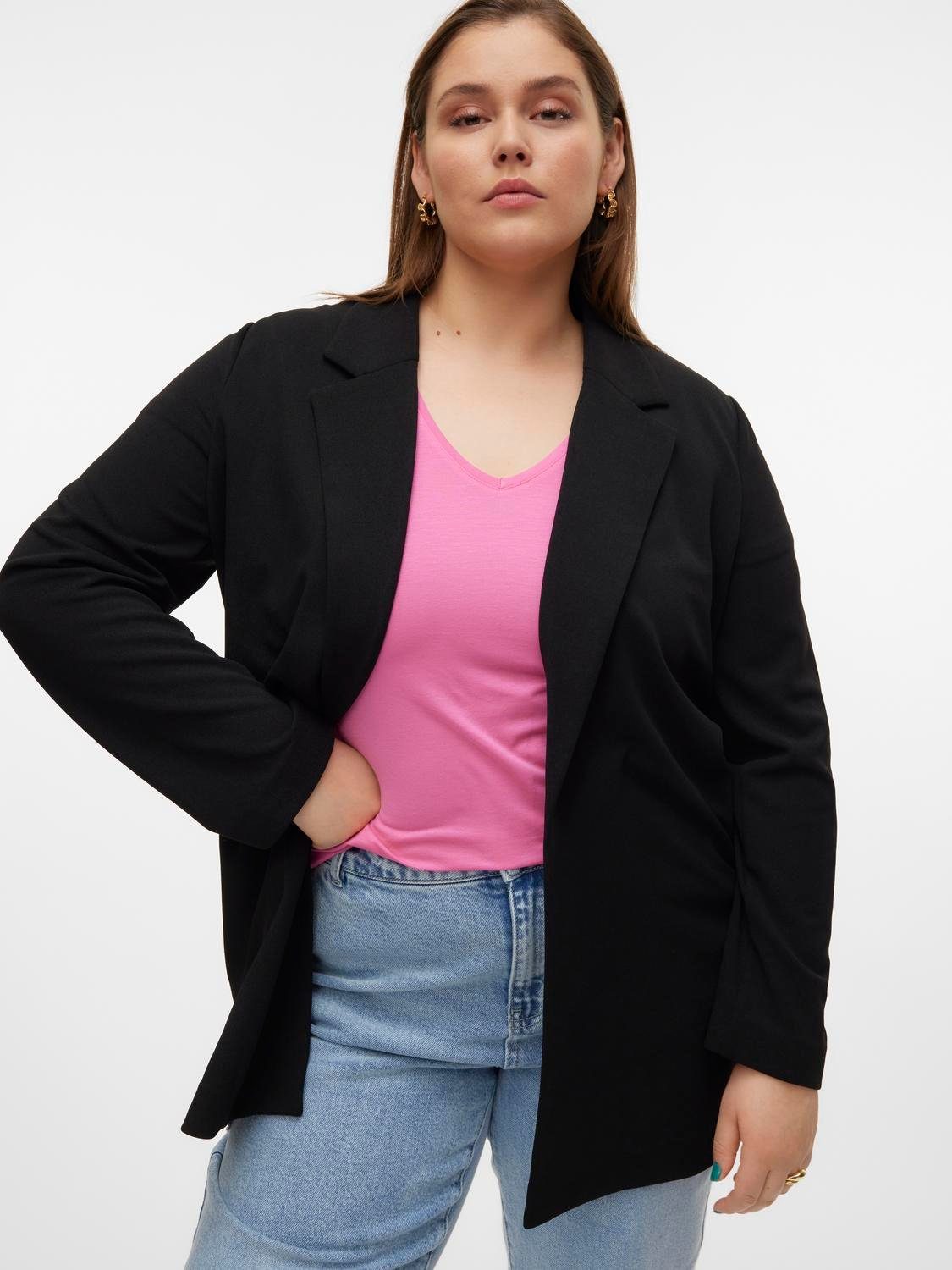 Vero Moda Curve Longblazer VMCLIVA LS LONG BLAZER CUR NOOS