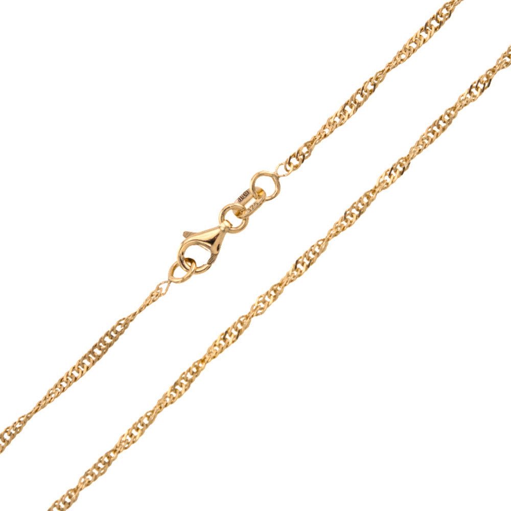 Cavill Goldkette Cavill 375er Gelbgold Singapurkette 45 cm, 2,38 g, Karabiner (1-tlg)