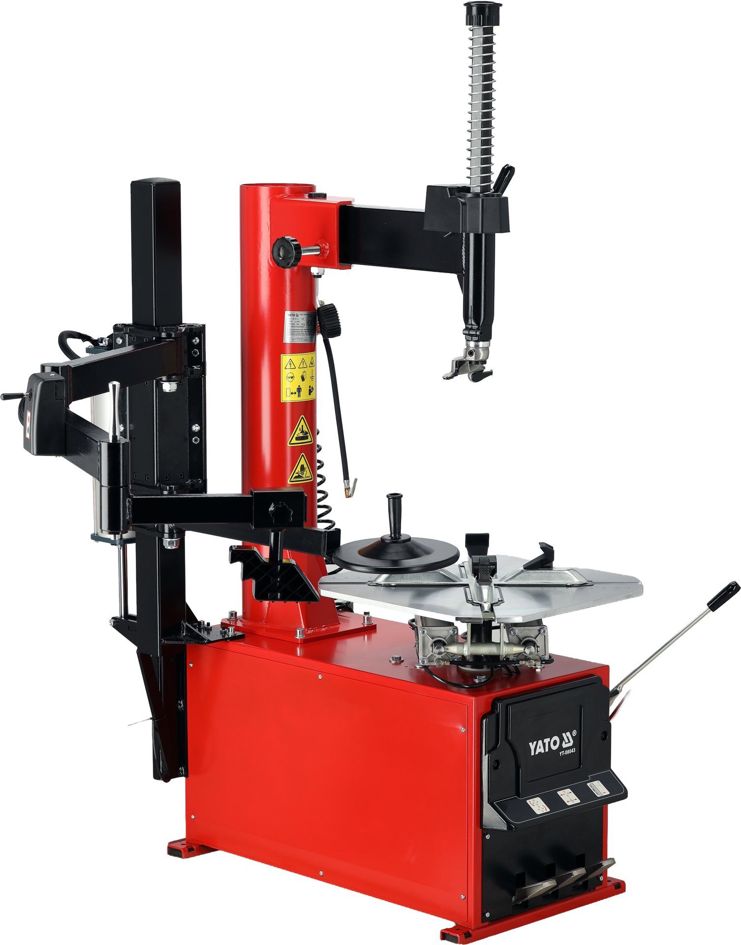 Yato Reifenmontagemaschine Professionelle Reifenmontiermaschine mit Hilfsarm 10–24",1,1 kW, Professionelle Reifenmontiermaschine mit Hilfsarm 10–24",1,1 kW, hohe Qualität