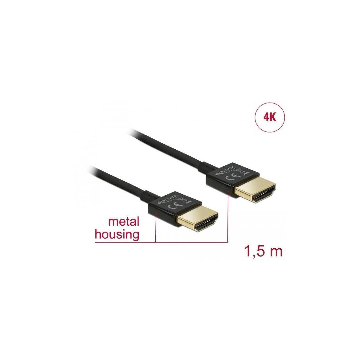 High (150,00 Delock - HDMI-A mit Kabel HDMI cm) >... Speed Ethernet Stecker HDMI HDMI-A, Computer-Kabel,