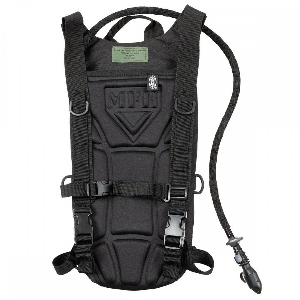 EXTREME, inkl. MFH Trinkrucksack Liter, m. schwarz Trinkrucksack Trinksystem) 2,5 TPU-Beutel, (Set,