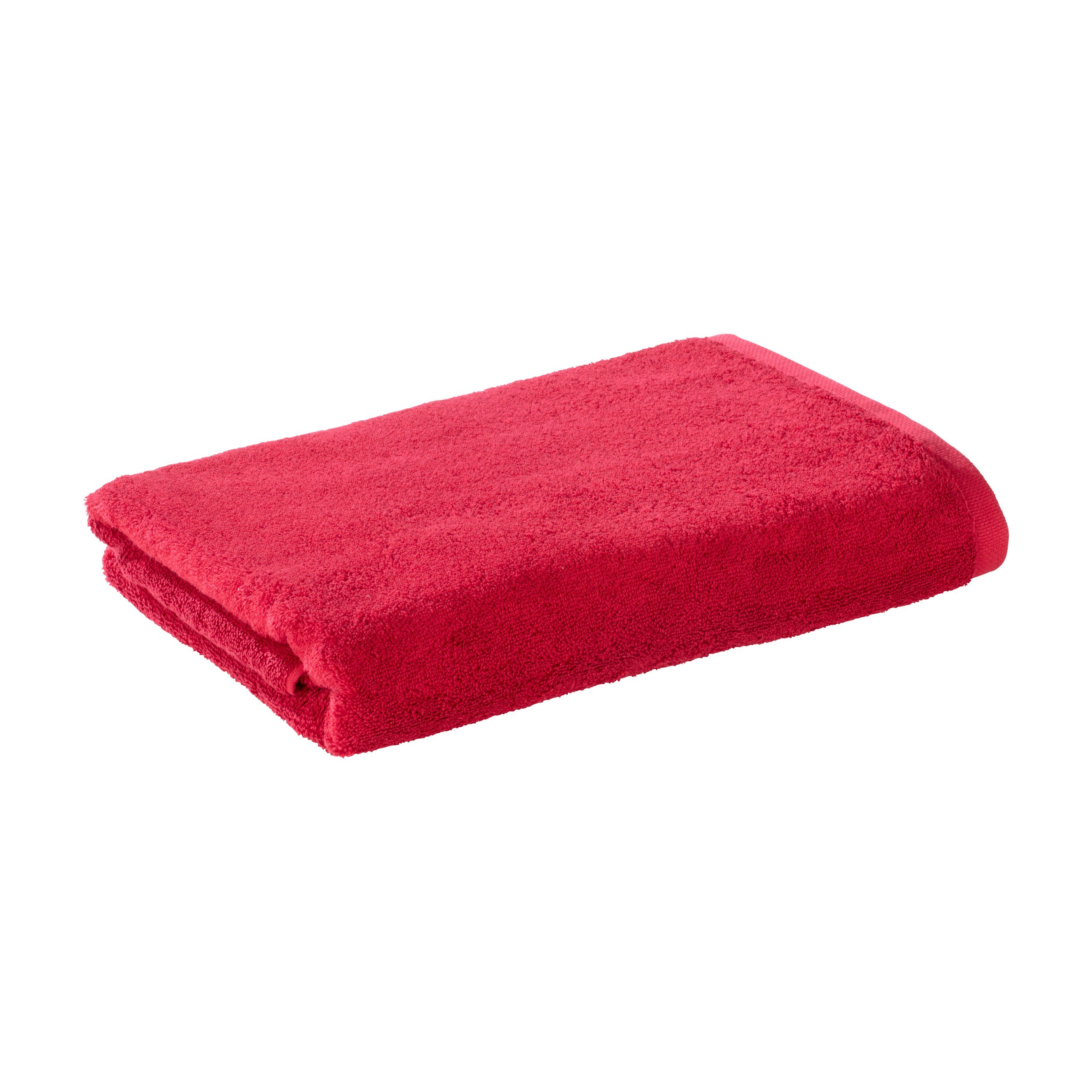 Bomlins Duschtuch Duschtücher aus 100% original ägyptische GIZA Baumwolle 650 g/m², Baumwolle, -> Spüren Sie die Qualität. Rot
