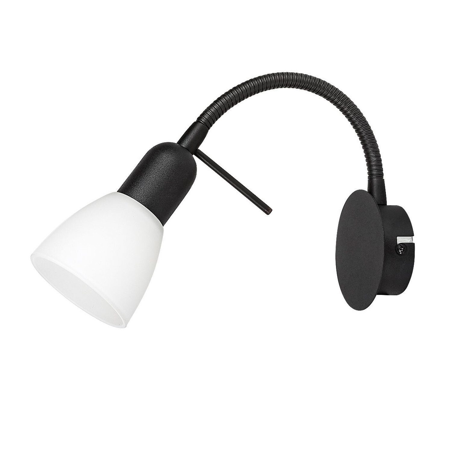 Rabalux Wandleuchte Soma E14 schwarzer Spot Wandleuchte, ohne Leuchtmittel, Spotlampe