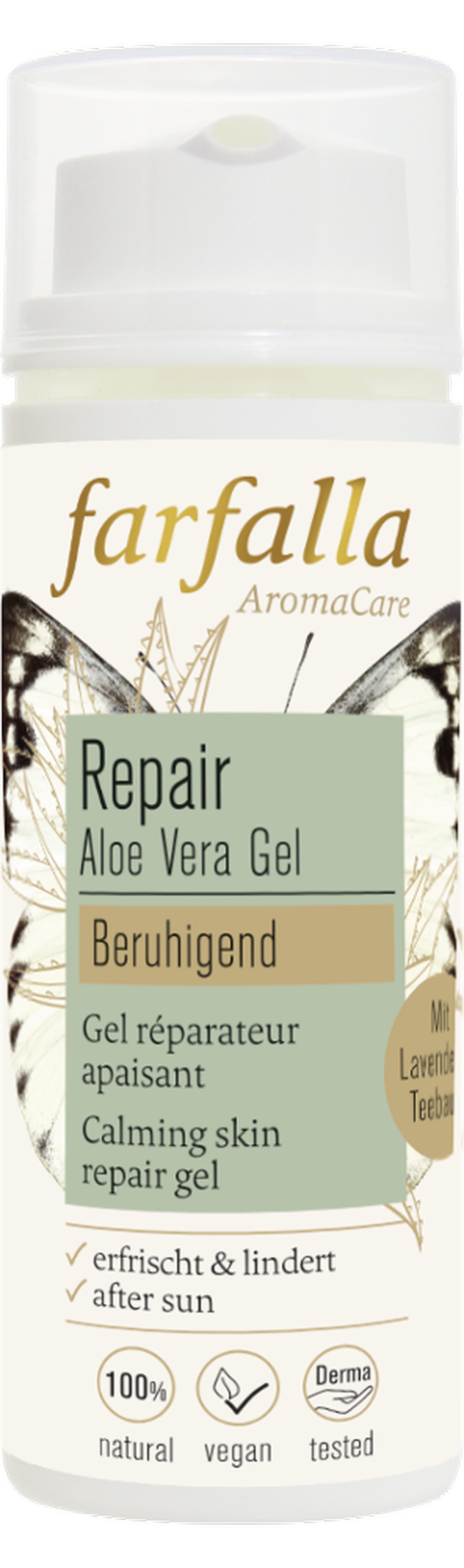 Farfalla Gesichtspflege Aloe Vera Hautberuhigendes Repair-Gel 50 ml, 1-tlg.