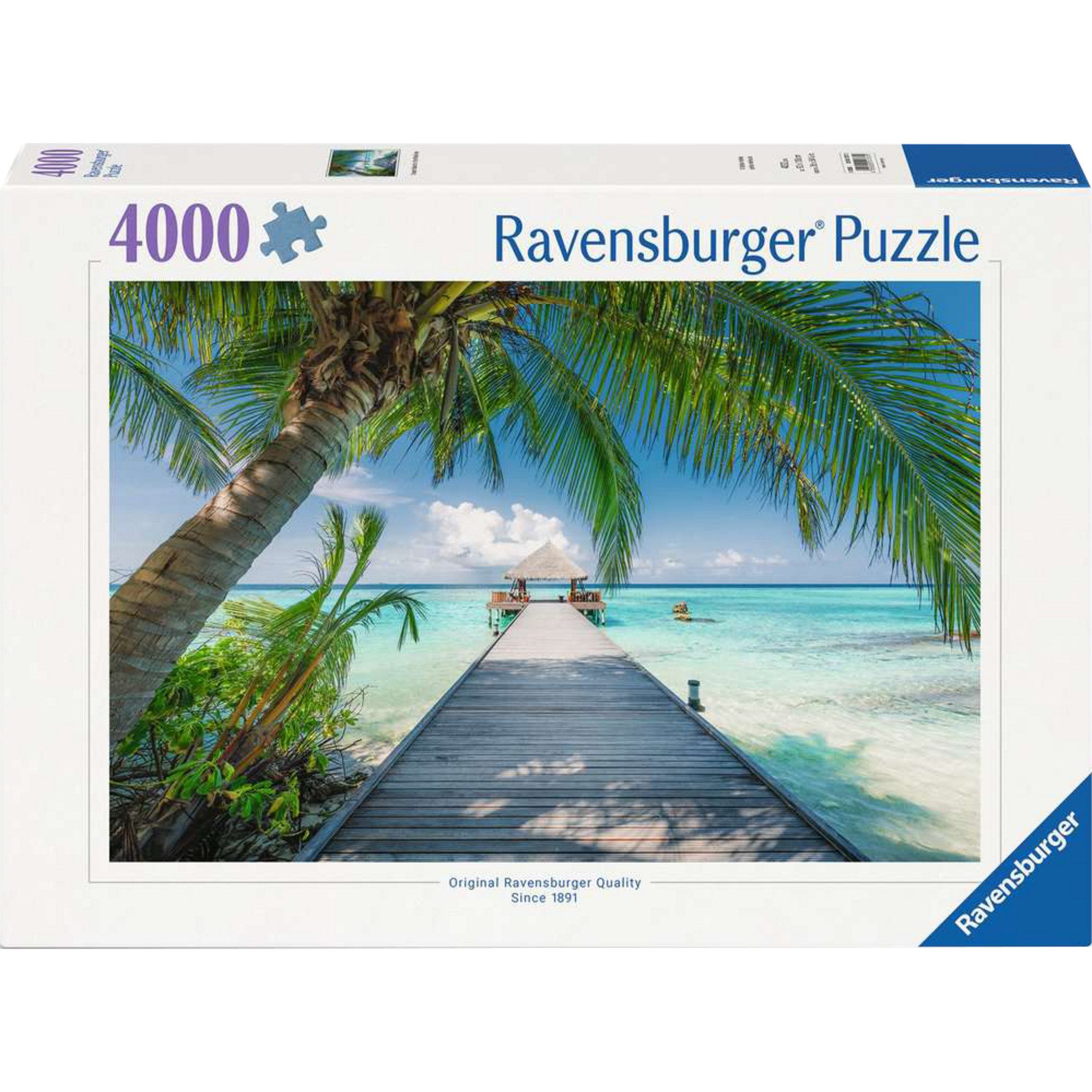Ravensburger Puzzle Ravensburger Puzzle Traumstrand auf den Malediven, 4000 Puzzleteile