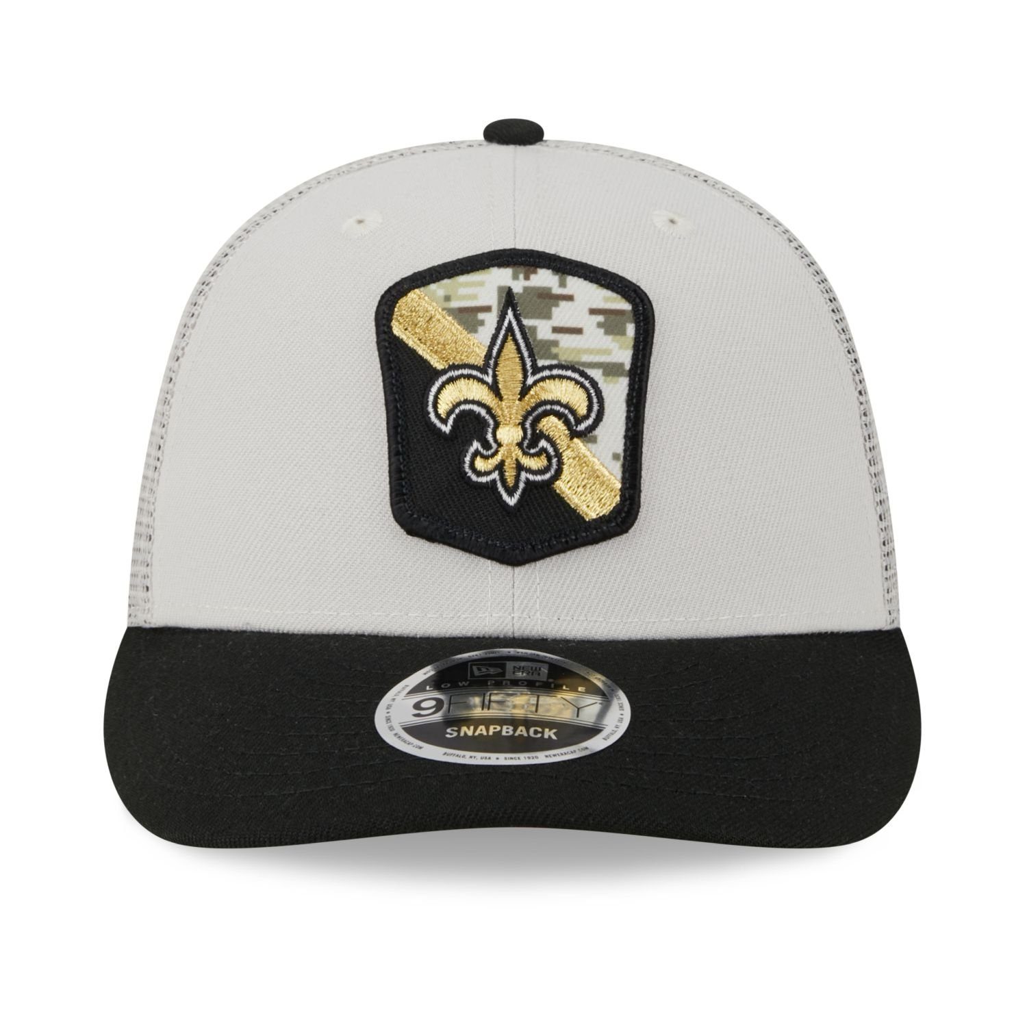 New Era Snapback Cap 9Fifty Low NFL Orleans Profile Salute Saints New Snap to Service