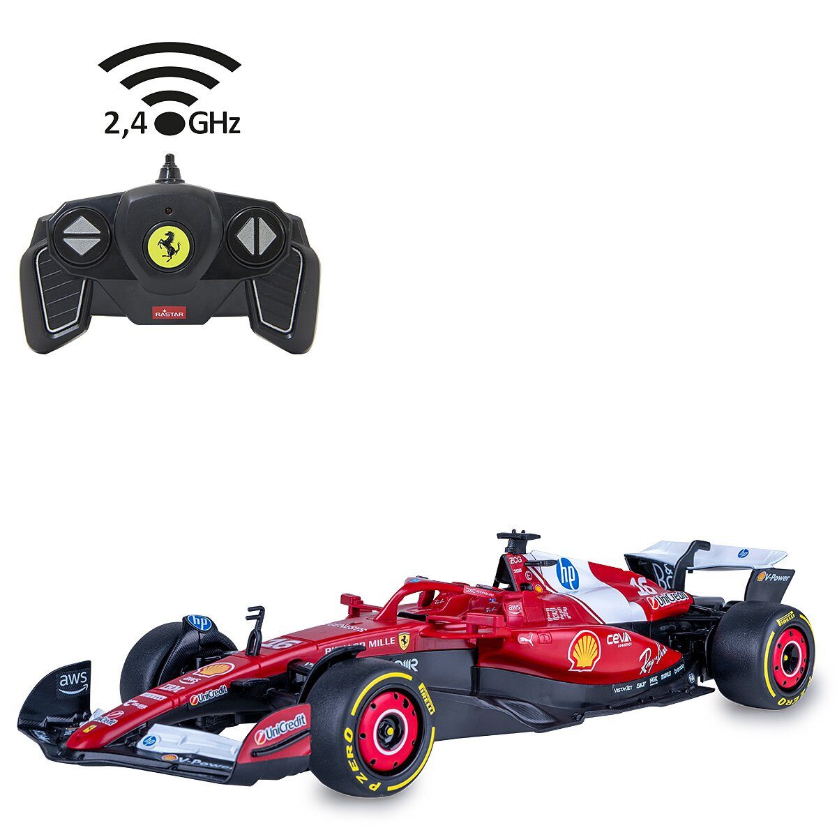 Jamara Ferrari SF-25 1:18 rot 2,4GHz