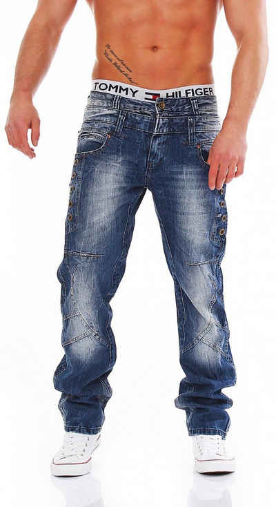 Cipo & Baxx Regular-fit-Jeans Cipo & Baxx C-1099 Regular Fit Herren Jeans Hose
