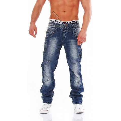 Cipo & Baxx Regular-fit-Jeans Cipo & Baxx C-1099 Regular Fit Herren Jeans Hose