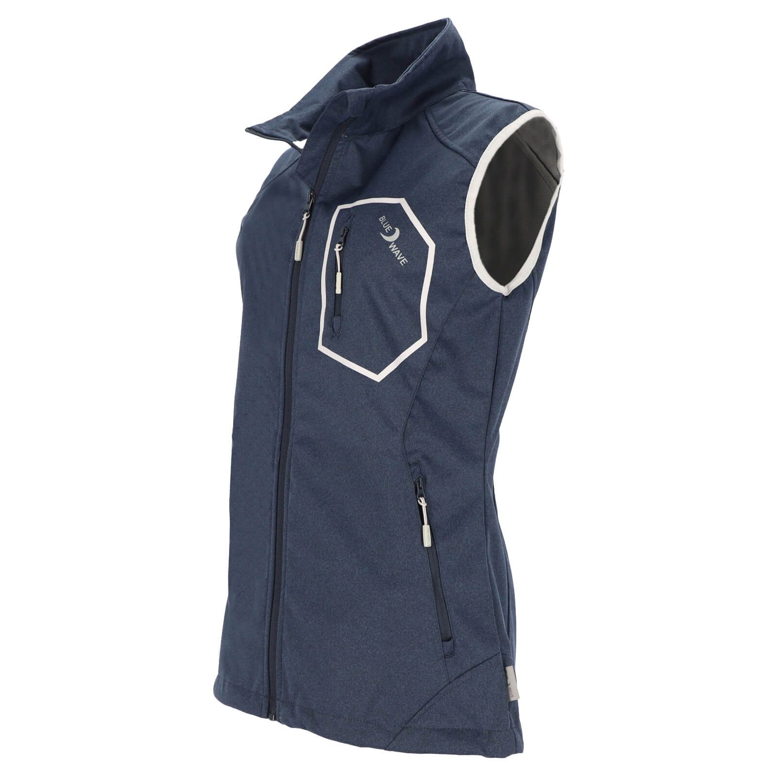 Blue Wave Softshellweste Kira Damen Weste Kira mit Stehkragen - Leichte Outdoor-Weste atmungsaktiv