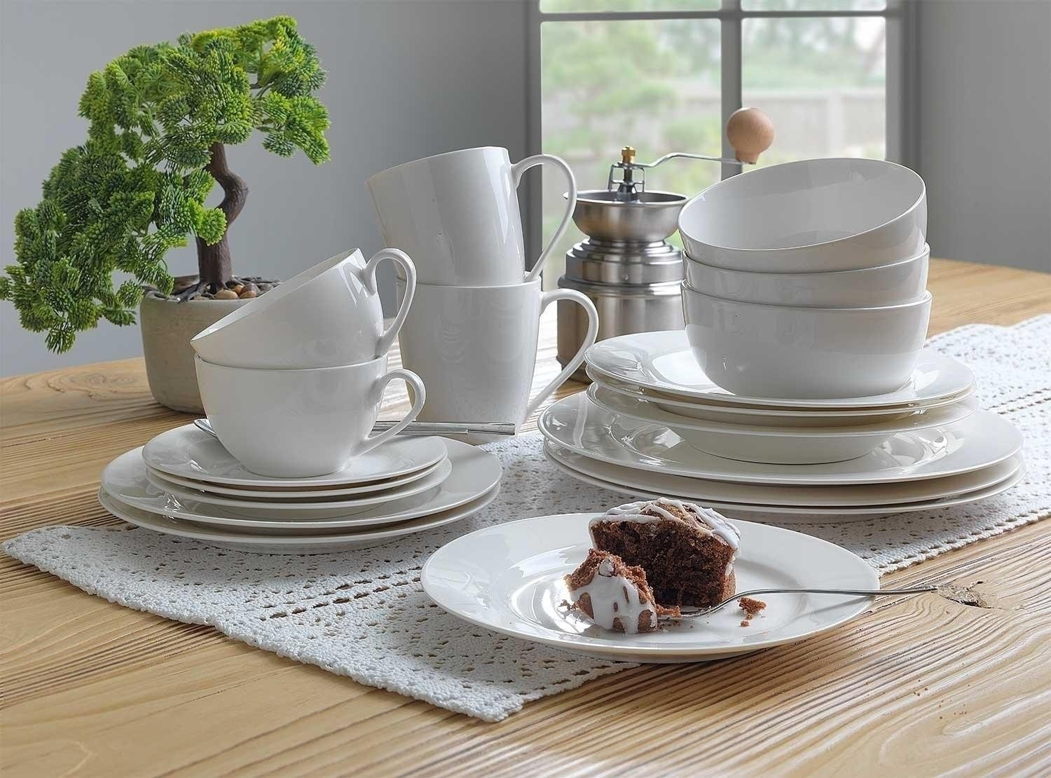 Home4You Speiseteller, Ø 26,5 cm, Bone China, Spülmaschinenfest, (1 St)