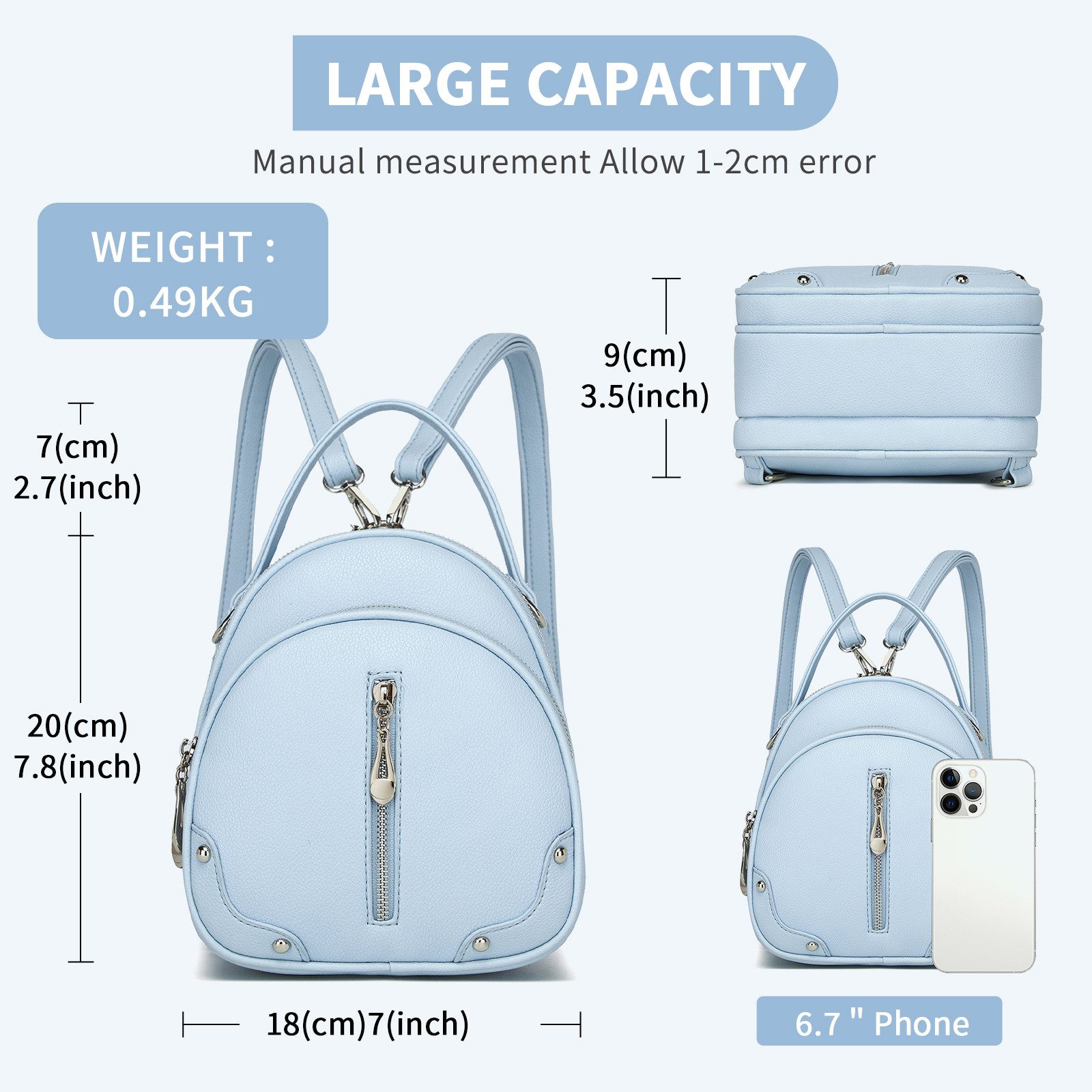 Miss Lulu Cityrucksack Mini Damen Rucksack günstig online kaufen