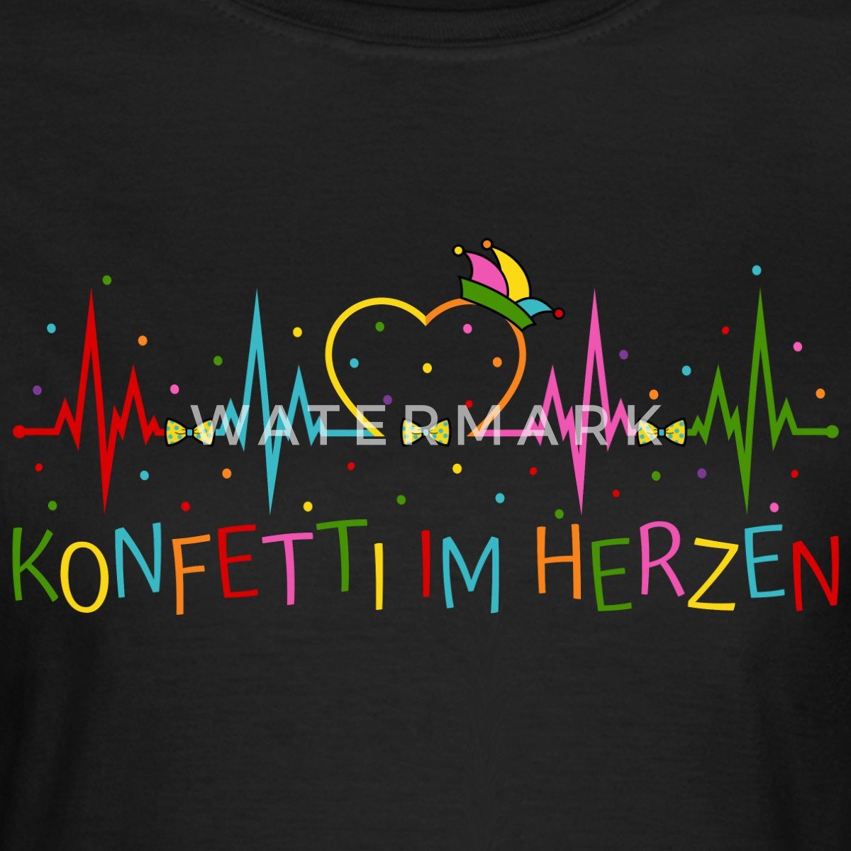 Spreadshirt T-Shirt Herzschlag Konfetti Im Herzen günstig online kaufen