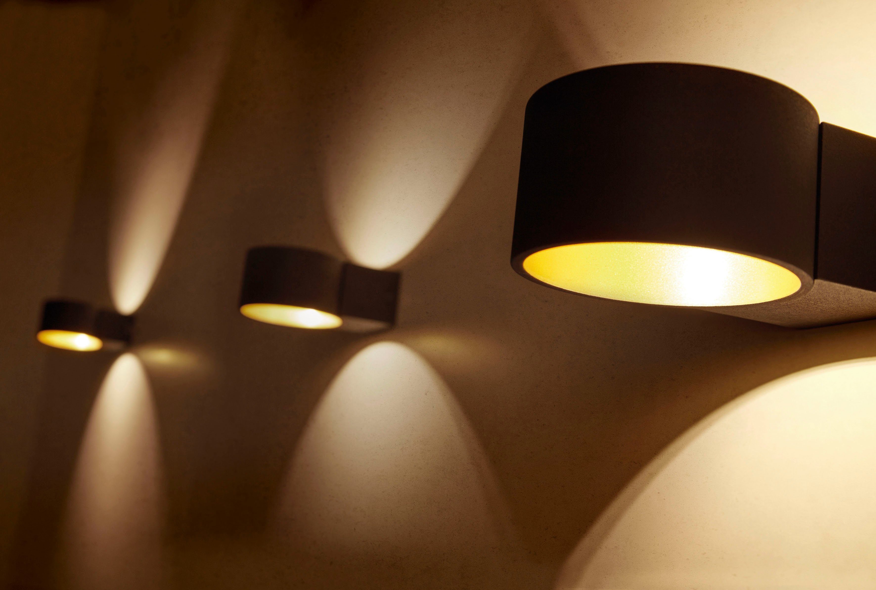 TRIO Leuchten LED Wandleuchte LACAPO, LED fest integriert, Warmweiß, Up and Down Beleuchtung
