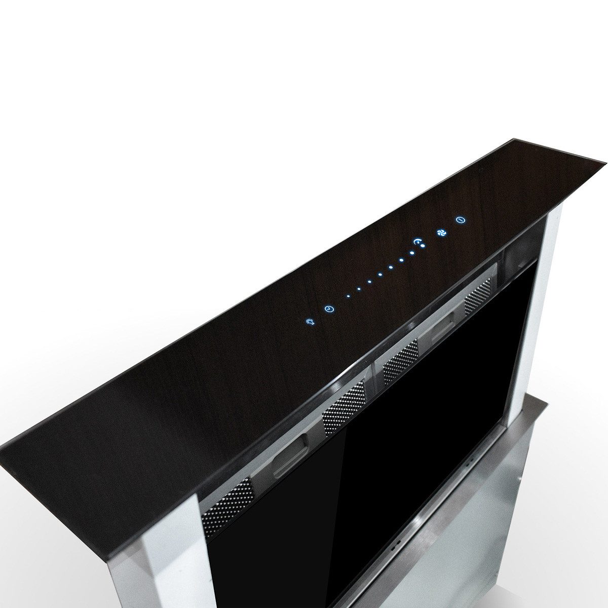 KKT KOLBE Unterbauhaube Dunstabzugshaube DRAFT-Serie Tischabzug Dunstabzugshaube DRAFT-Serie Tischabzug, Tischabzug / Downdraft / Edelstahl / Schwarz / Glas / LED / Touch