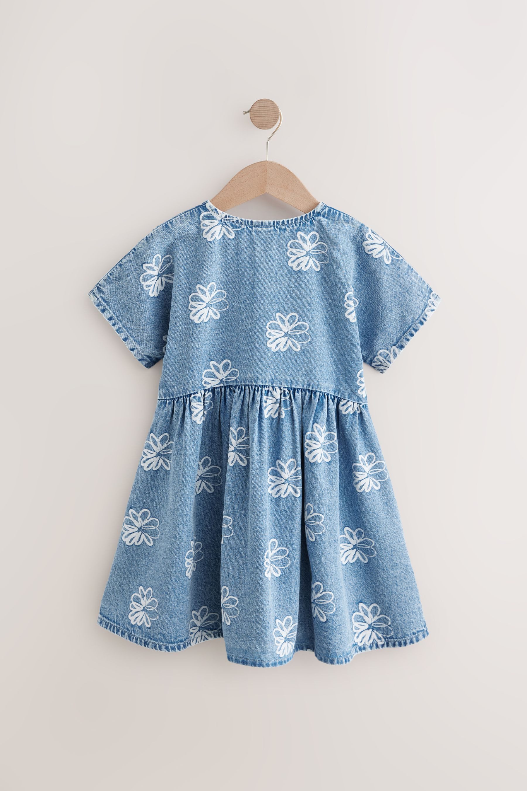Next Jeanskleid Kleid mit Knopfdetail (1-tlg) günstig online kaufen