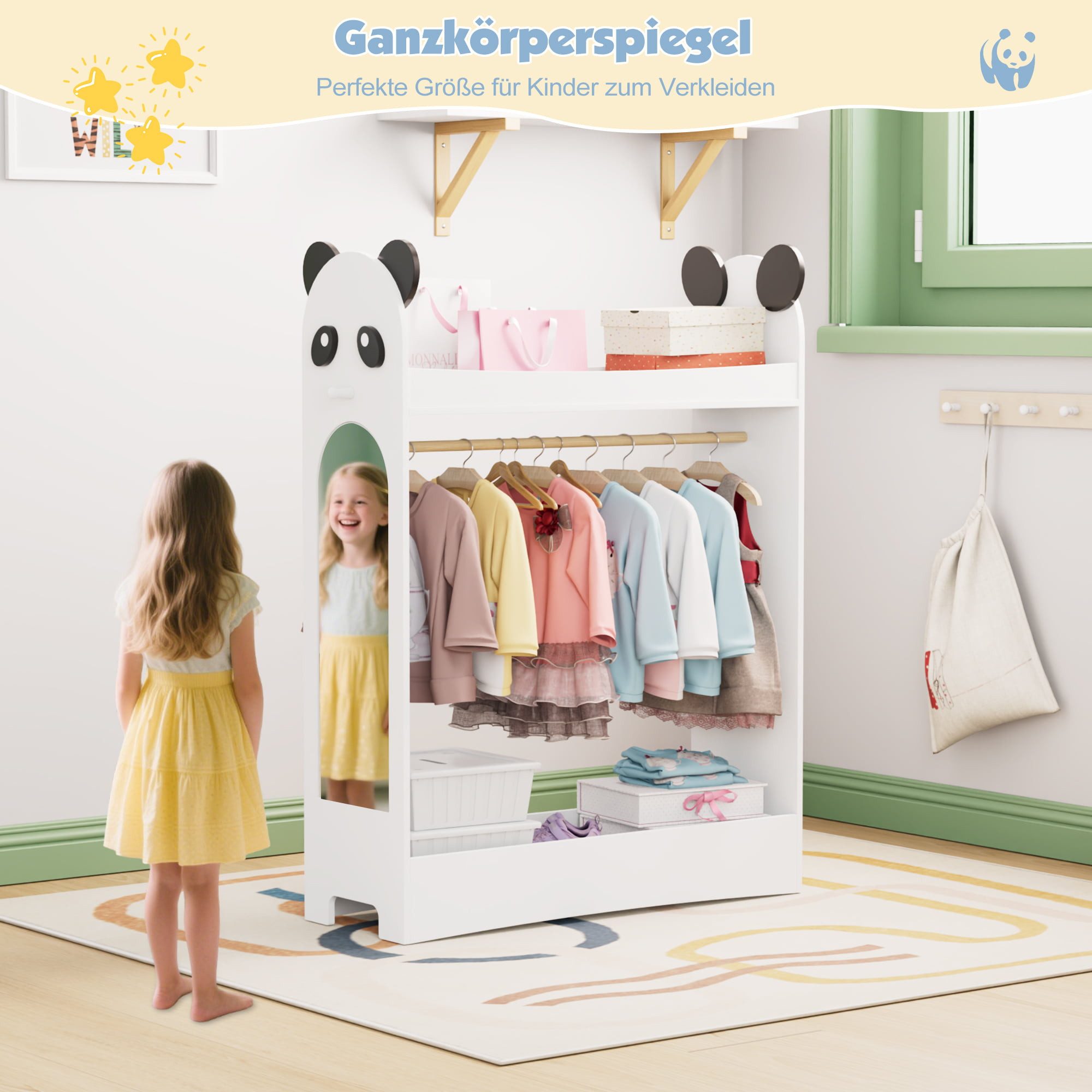 radelldar Kleiderständer Kinder Kleiderschrank, (1 St), günstig online kaufen