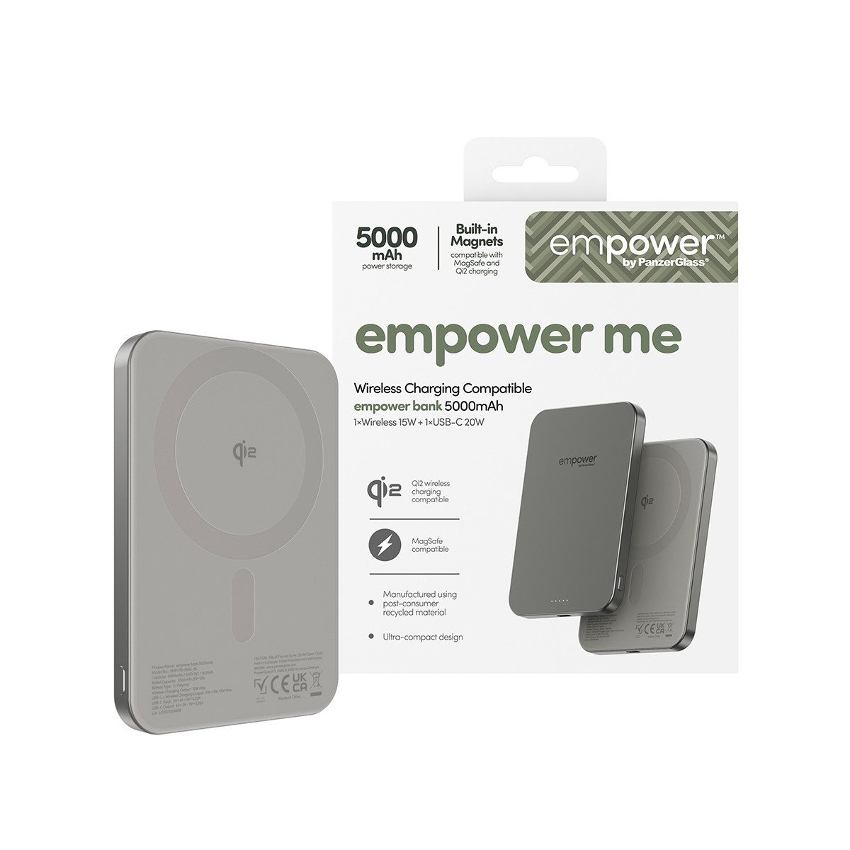 empower by PanzerGlass empower Bank 5000 mAh Powerbank empower Bank 5000mAh Space Black
