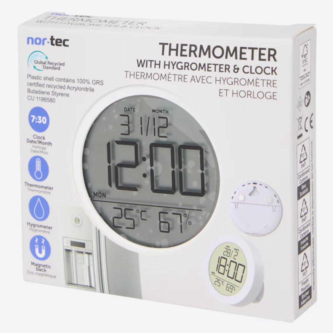 Spectrum Raumthermometer Nortec Thermometer Innenthermometer Zimmerthermometer