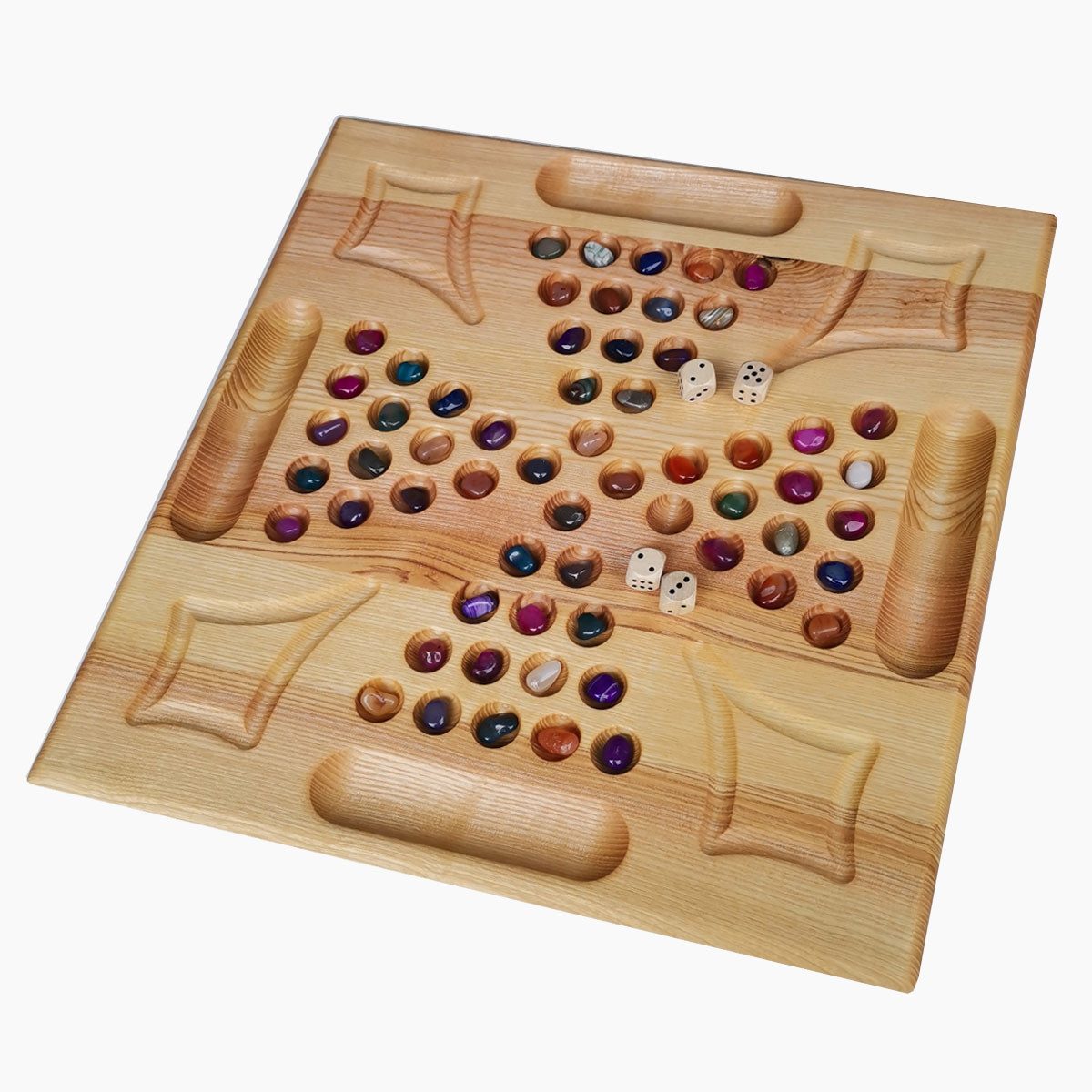 Madera Spielzeuge Spielesammlung Meisterdieb 4 Personen Eschenholz, Familienspiel, strategischen Spielspaß für 2 bis 4 Spieler
