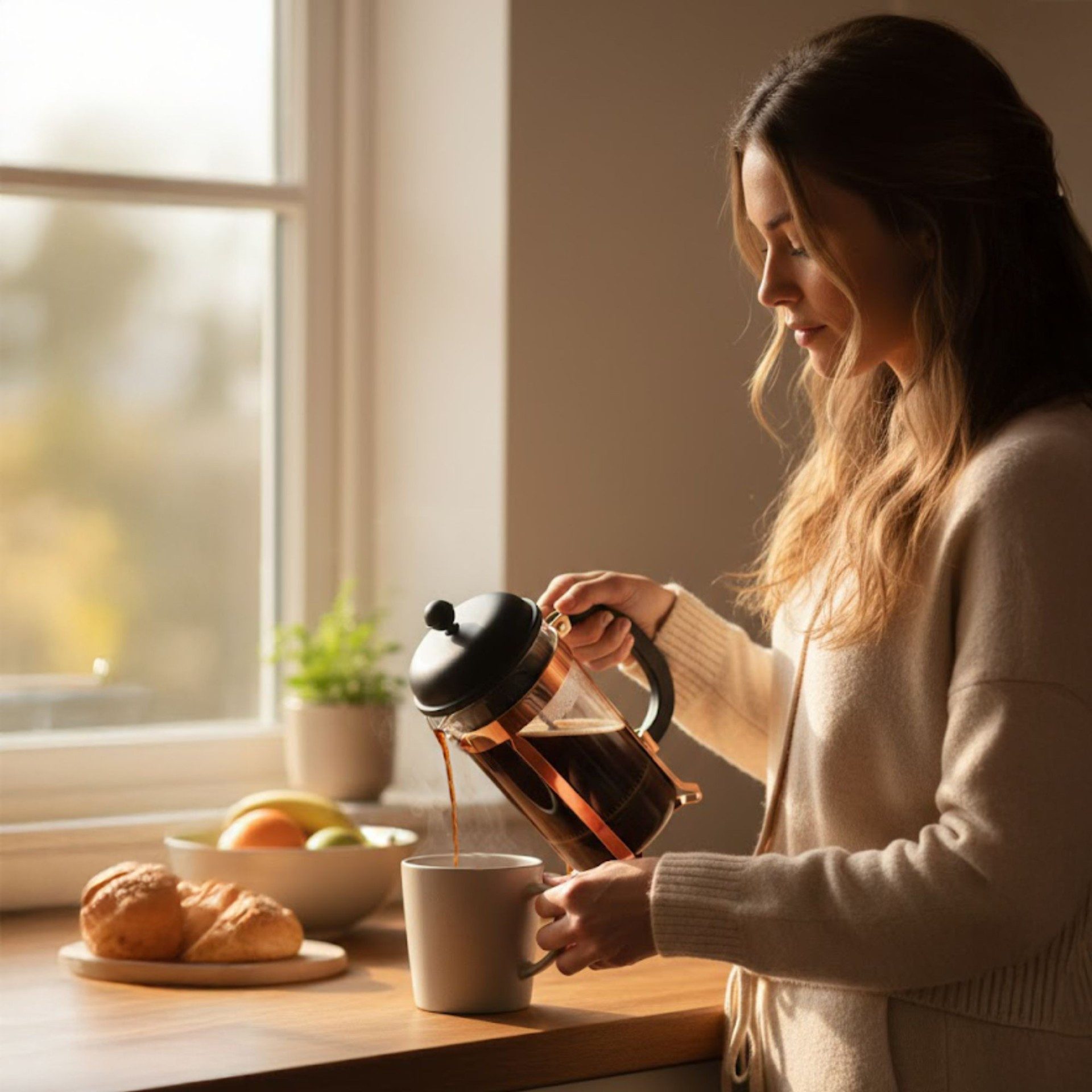 Bodum Kochbesteckhalter Bodum Caffettiera French Press System Kaffeebereiter 1,0l Kupfer