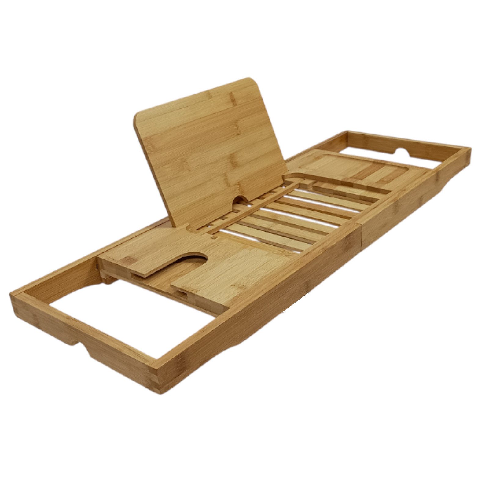 BEGRYF Badewannenablage Badewannenablage Bambus ausziehbar 70-104 x 23,5 x 4 cm