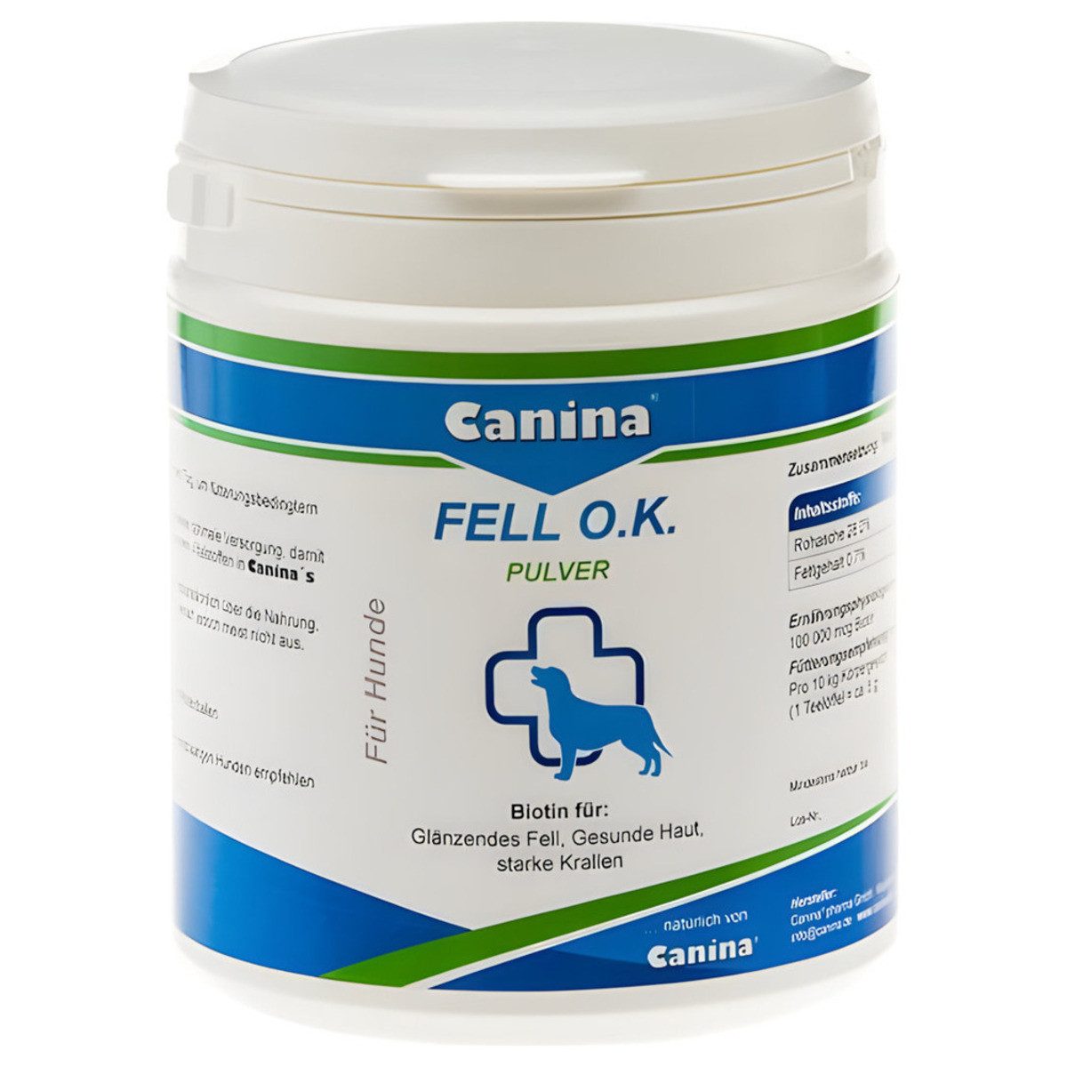 Canina Pharma Fell O.K. Pulver 500 g, Nahrungsergänzungsmittel für: Hund