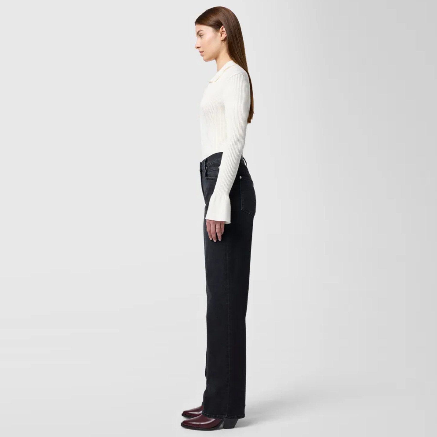 SEVEN FOR ALL MANKIND Straight-Jeans SEVEN FOR ALL MANKIND Jeans ELLIE STRAIGHT LUXE High Waist - Schwarz