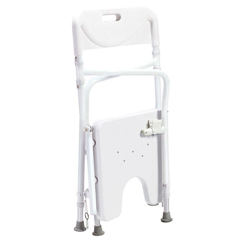 RUSSKA Dusch-Toilettenrollstuhl Russka faltbarer Aluminium Duschstuhl mit Armlehne