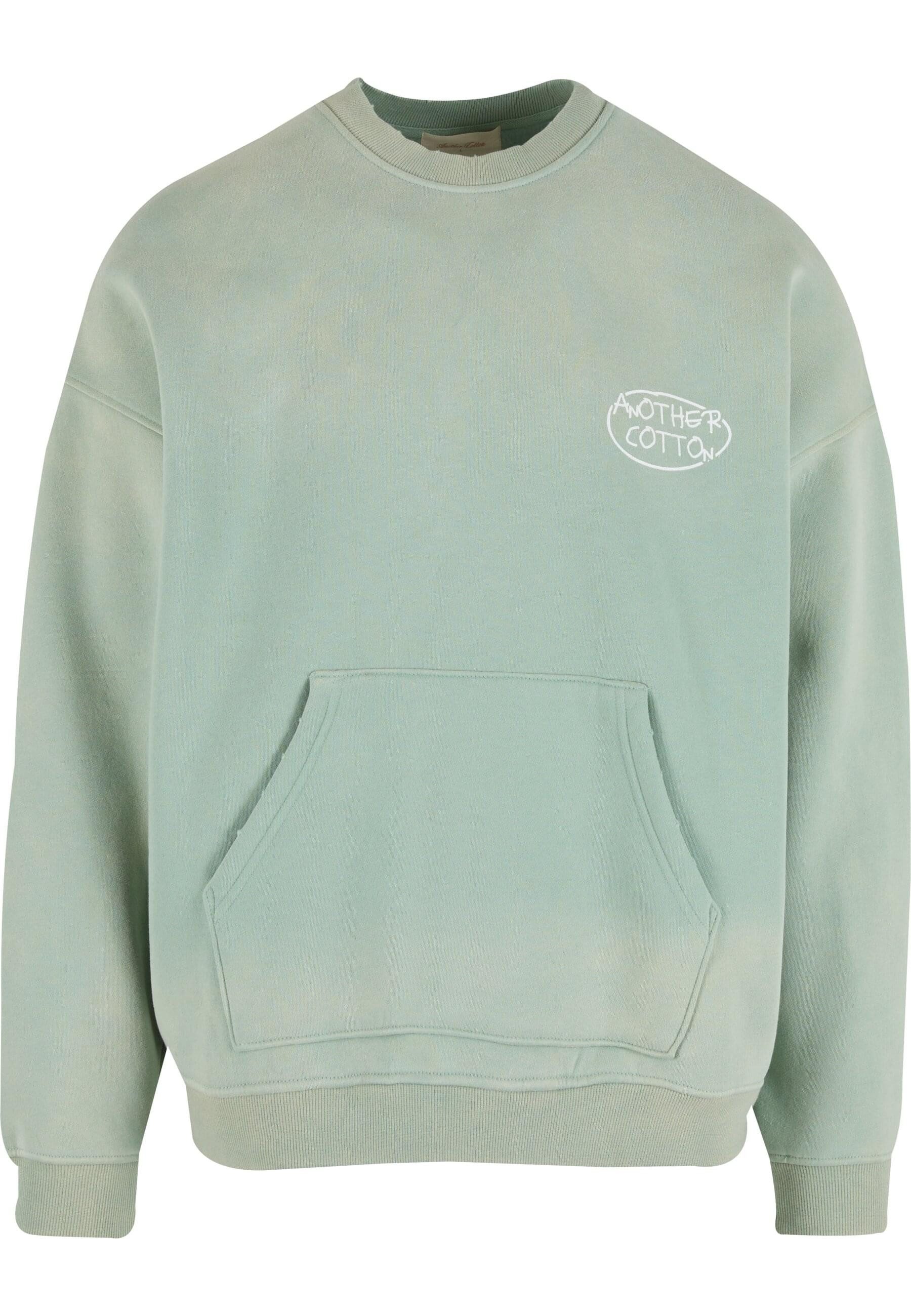 Another Cotton Lab Rundhalspullover Another Cotton Lab Matcha Mornings Oversized Sweatshirt (1-tlg)
