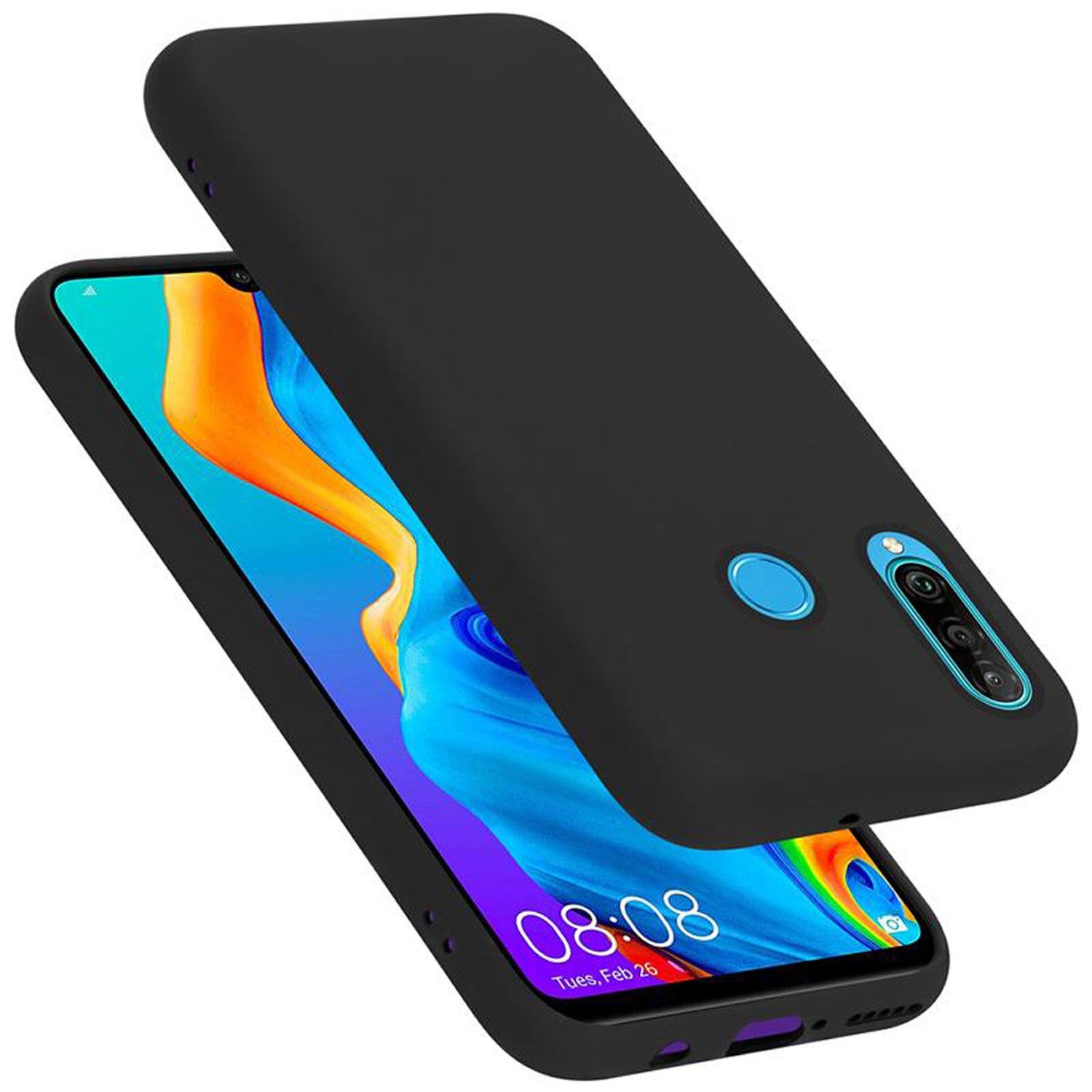 Cadorabo Handyhülle für Huawei P30 LITE Hülle Huawei P30 LITE, Flexible Hülle TPU Silikon Schutzhülle Back Cover Case