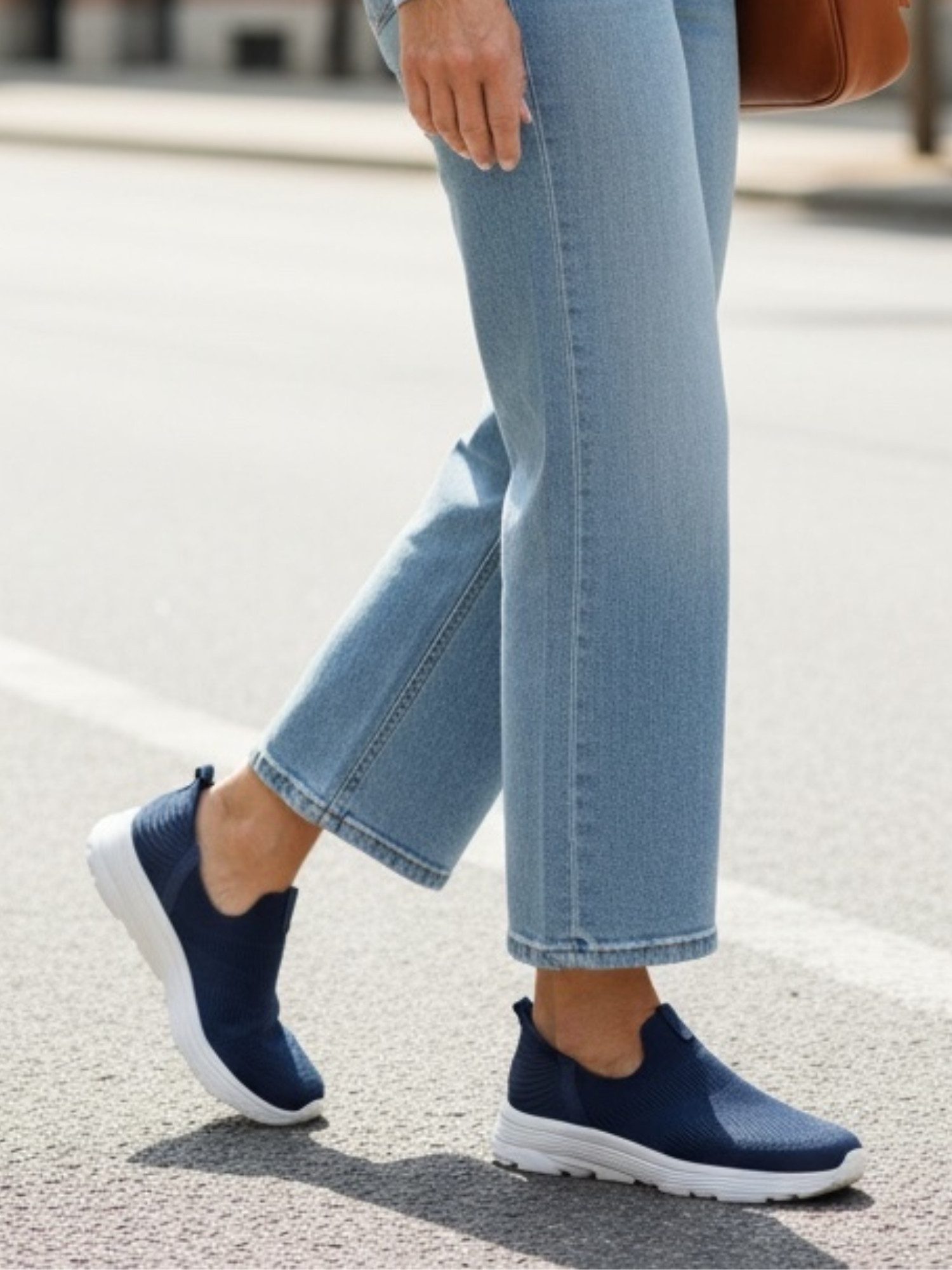 Taschen4life Sommerschuh 8503 Slip-On Sneaker leicht, zum Schlupfen, Ferse gepolstert