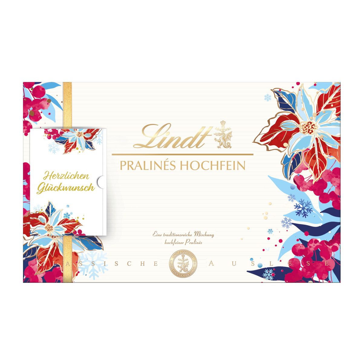 LINDT Schokolade, Lindt Pralines Hochfein Winter Design Edition Packung 500g