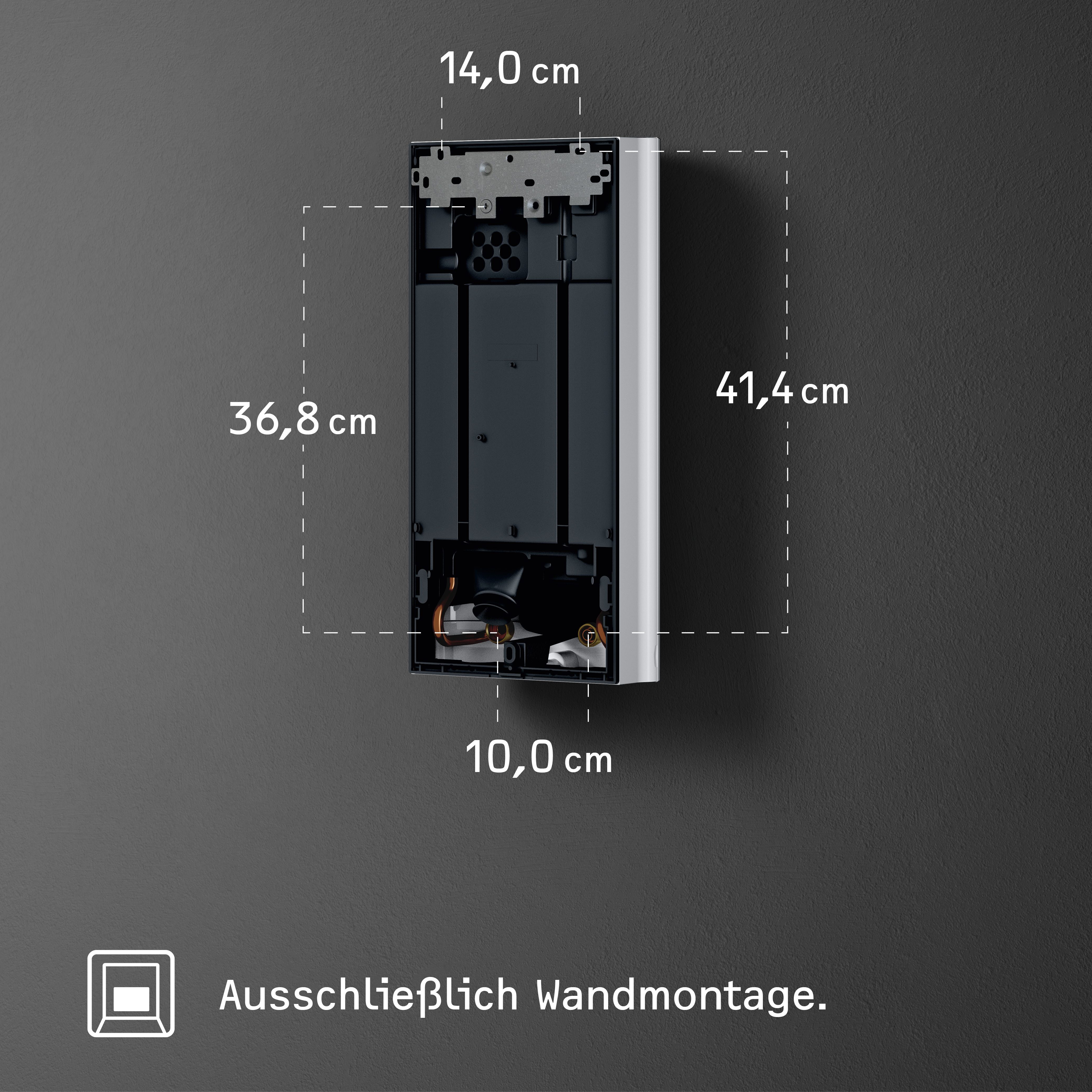 STIEBEL ELTRON Komfort-Durchlauferhitzer DHB-E 27 kW LCD, gradgenaue Temperaturwahl, elektronisch, min. 20 °C, max. 60 °C, 3i Technologie für konstante Warmwassertemperatur, LC-Display