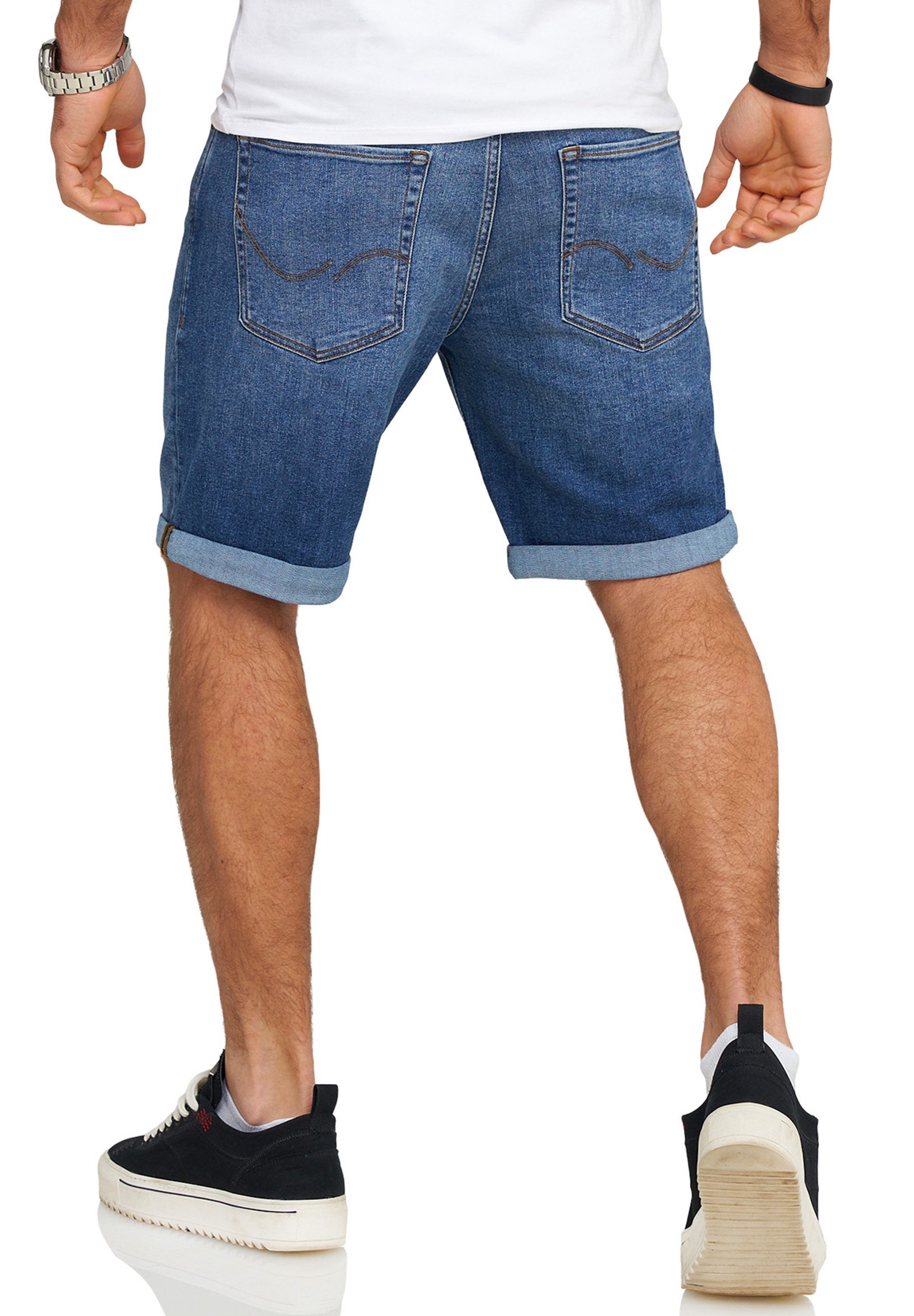 Jack & Jones Jeansshorts JJIRICK JJIINFINITY SHORTS Kurze Jeanshose im 5-Pocket-Stil Casual Denim Pants mit Waschung – Bild 3 von 5