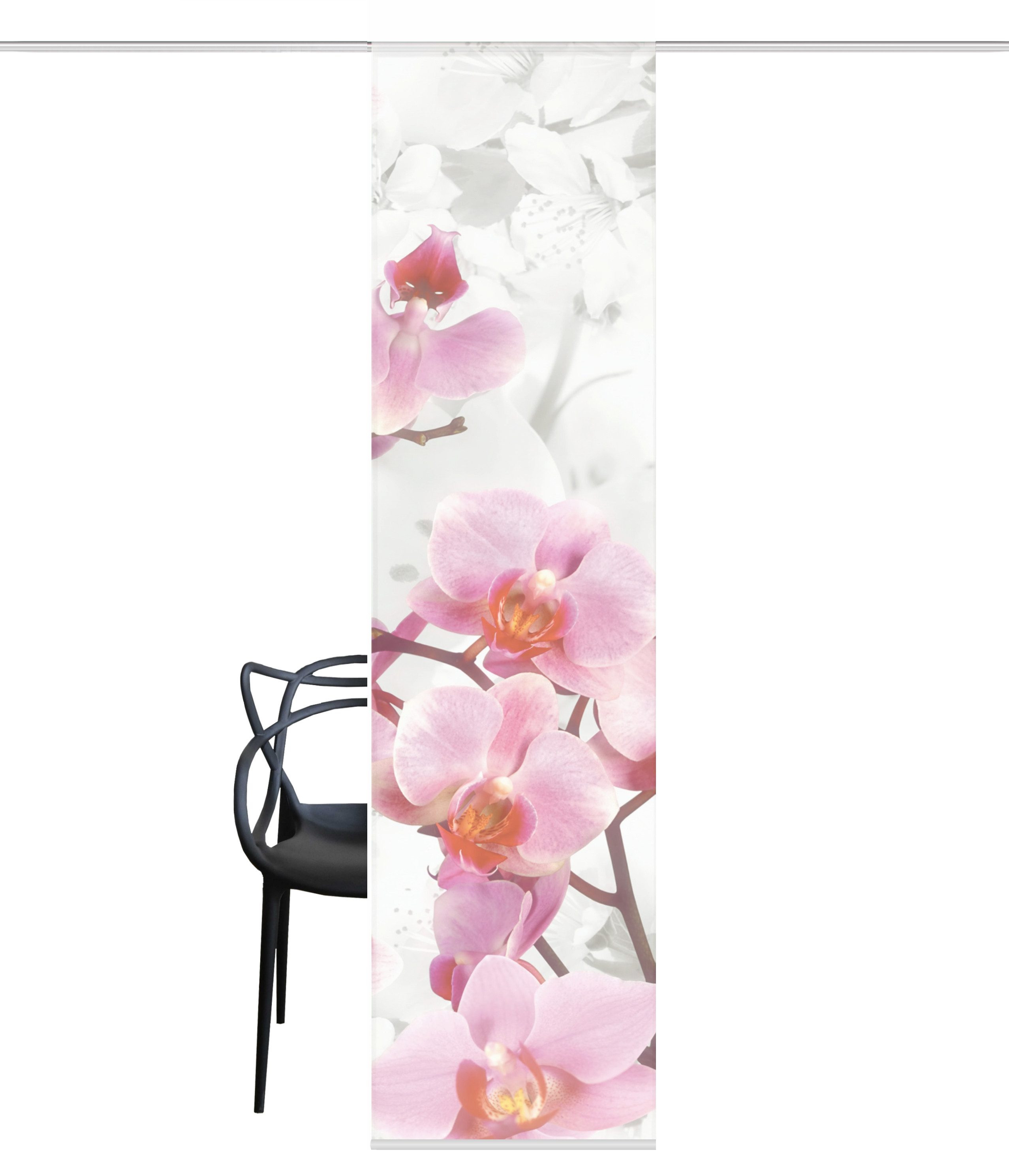 HOME WOHNIDEEN Schiebegardine Flächenvorhang BLOSSOM [87933-723], halbtransparent, 100% Polyester – Bild 2 von 3