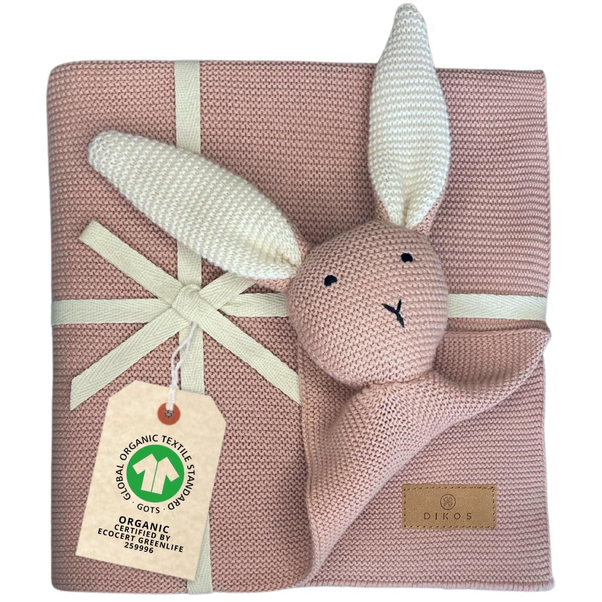 Babydecke DIKOS® Babydecke SCHMUSE-HASE Baby Geschenk Mädchen Junge Geschen günstig online kaufen